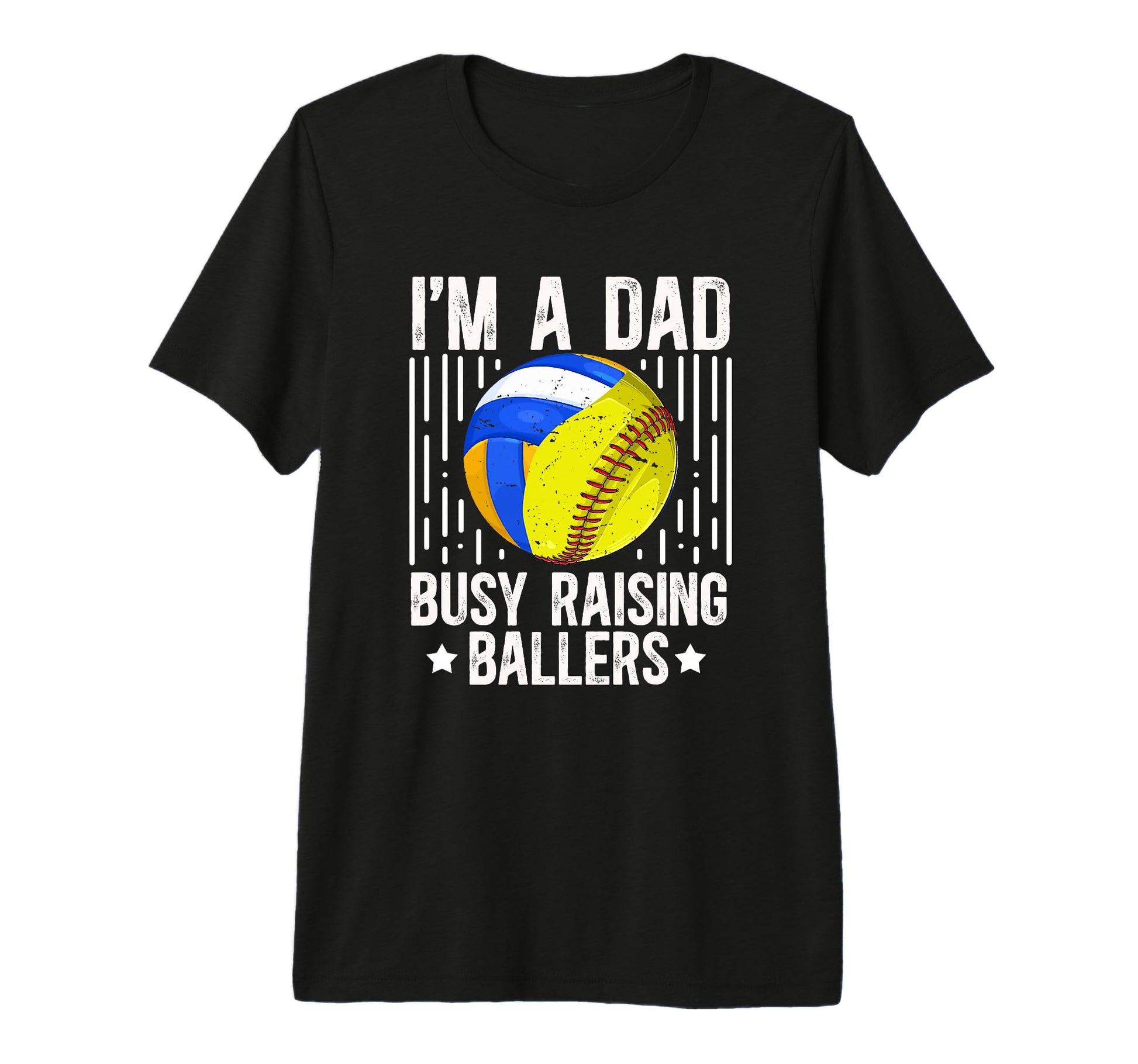Mens Im Dad Busy Raising Ballers T-Shirt - Trendy Graphic Men Women - T-Shirt, Sweatshirt, Hoodie