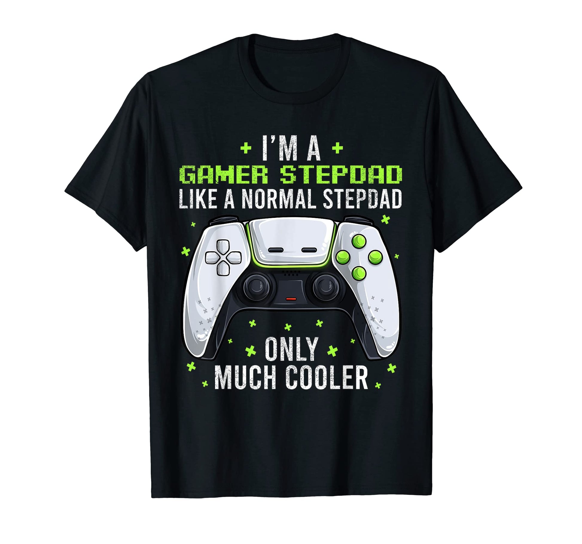 Mens Gamer Stepdad Gaming Fathers T-Shirt - Aesthetic Graphic for Adults - T-Shirt, Sweatshirt, Hoodie