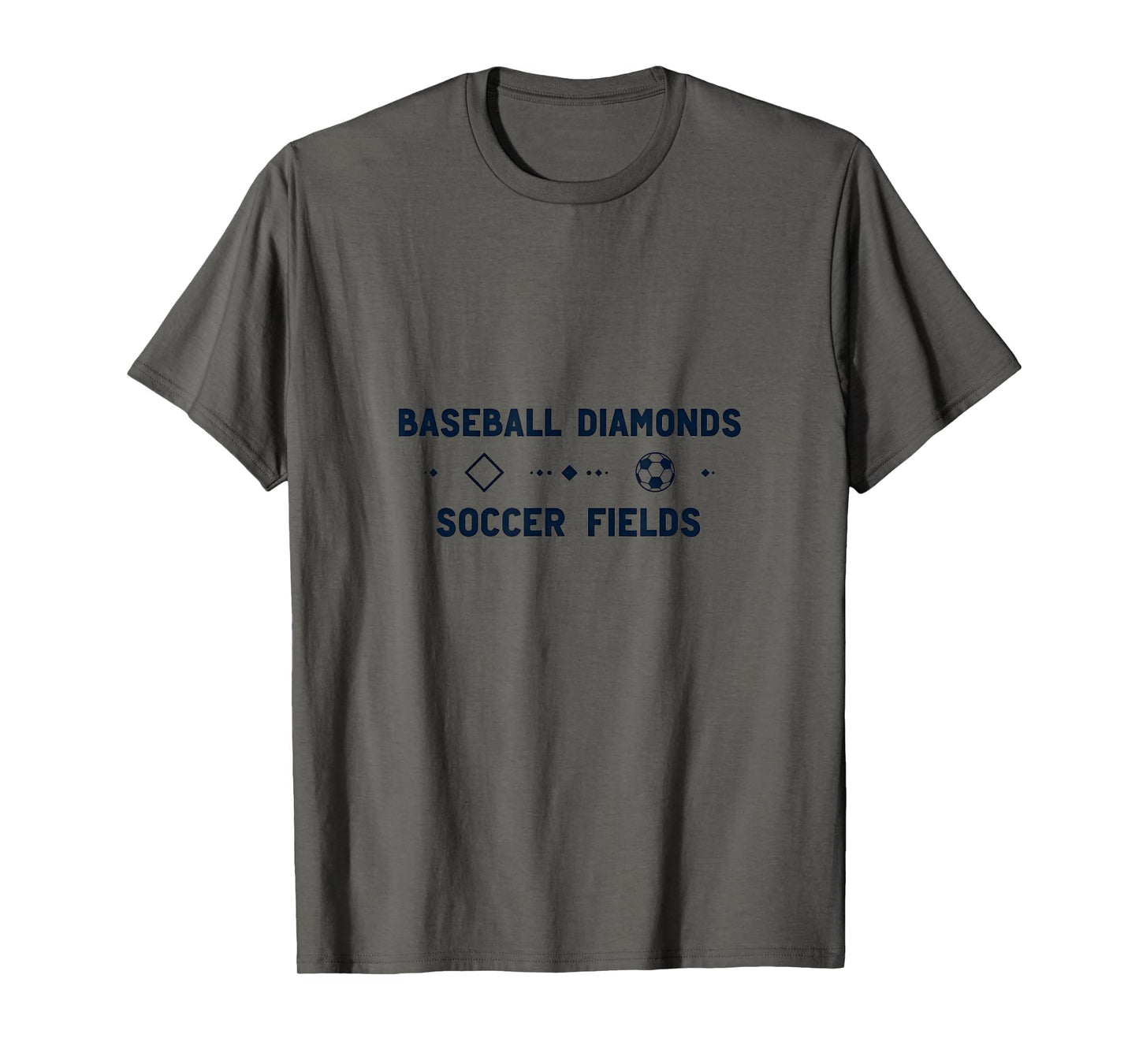 Mom Baseball Diamonds Soccer Fields T-Shirt - Custom Art Print Unisex - T-Shirt, Sweatshirt, Hoodie
