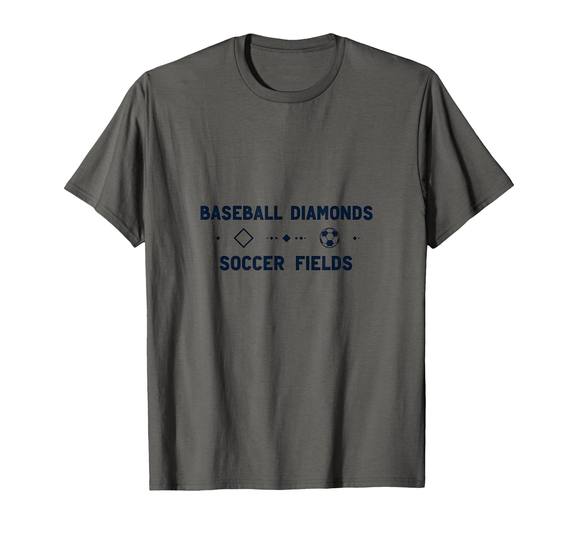 Mom Baseball Diamonds Soccer Fields T-Shirt - Custom Art Print Unisex - T-Shirt, Sweatshirt, Hoodie