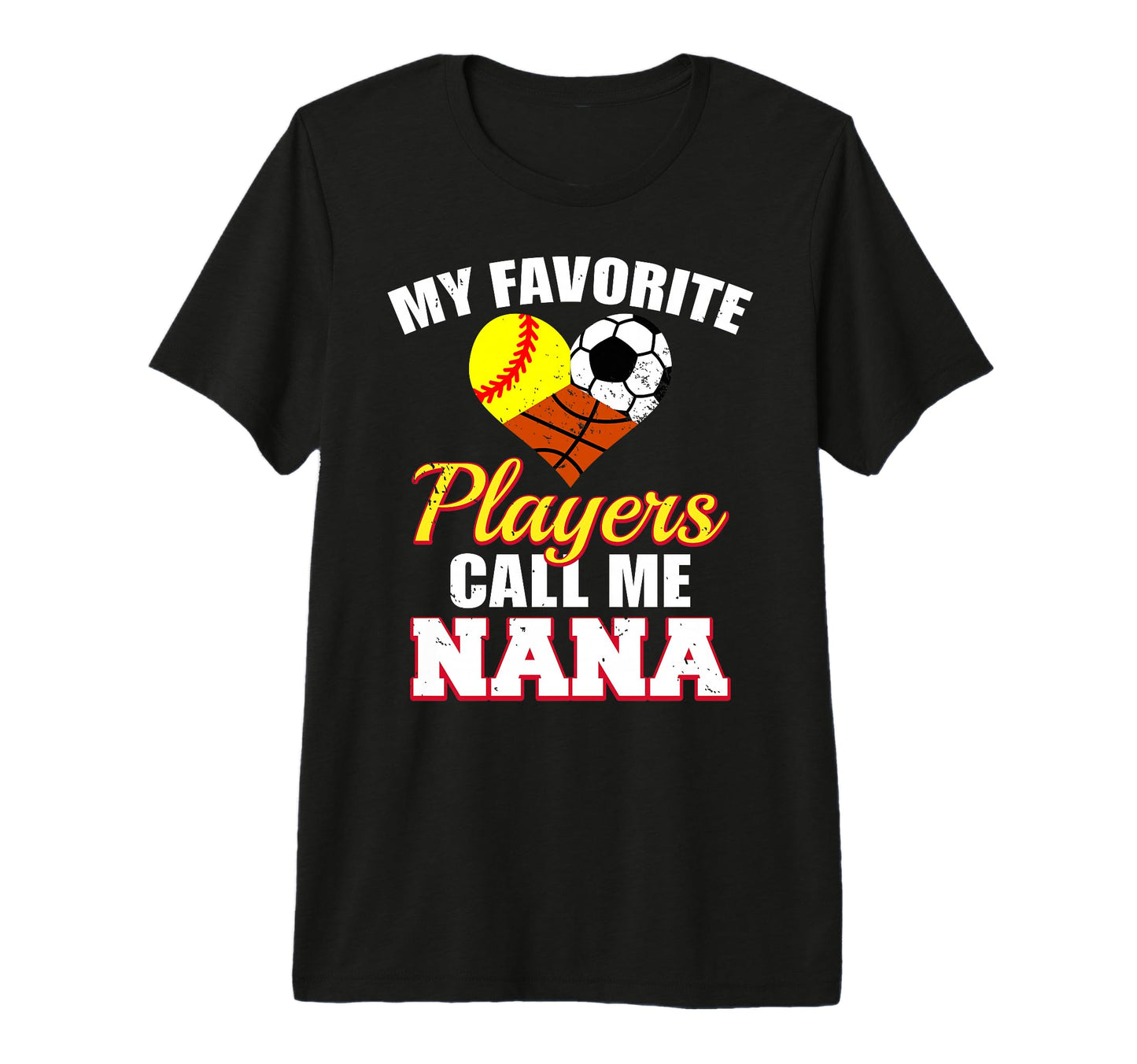 My Favorite Players Softball Soccer T-Shirt - Custom Art Print Men Women - T-Shirt, Sweatshirt, Hoodie