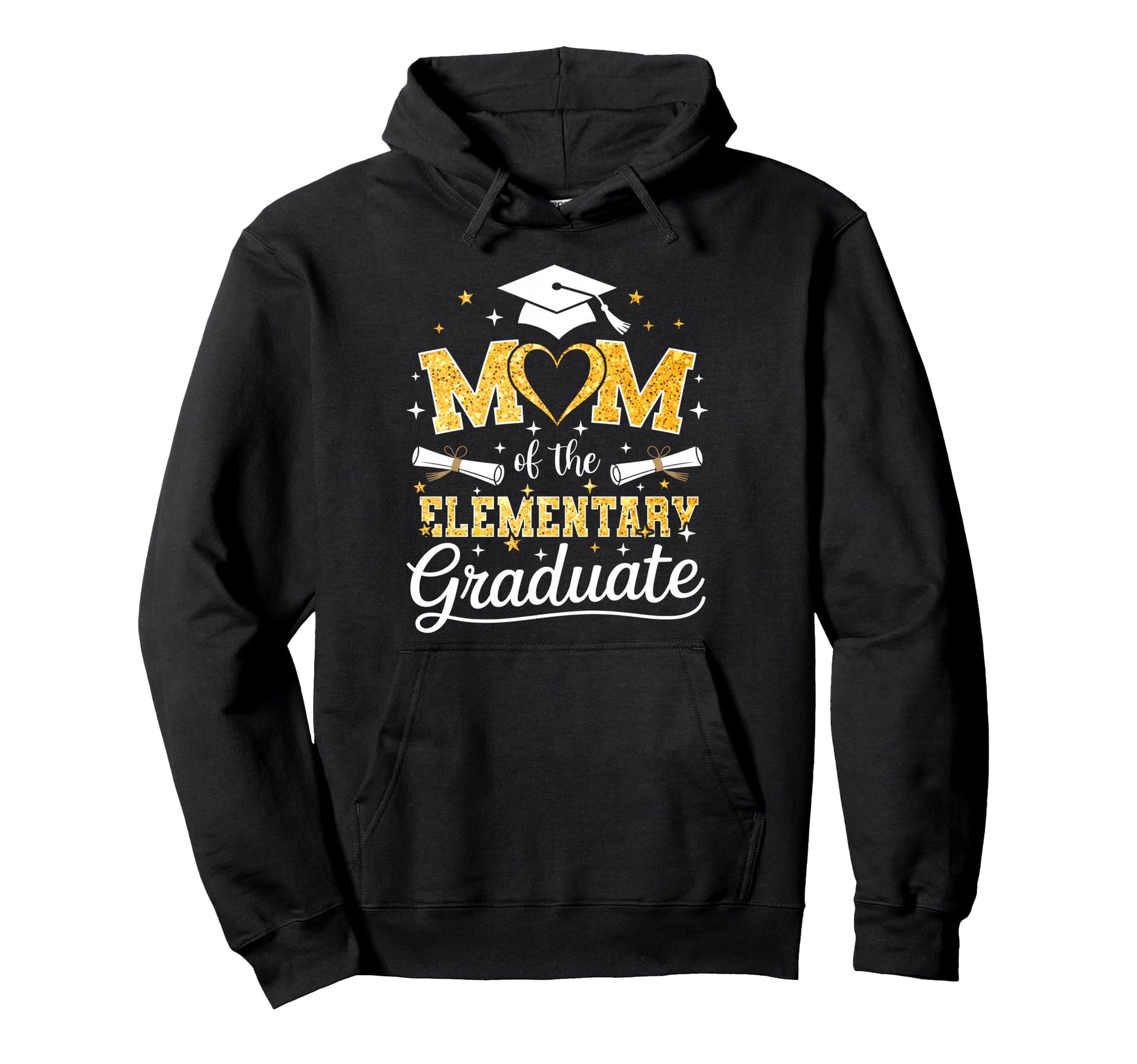 Mom Elementary Graduate Senior Hoodie - Novelty Apparel Men Women - T-Shirt, Sweatshirt, Hoodie