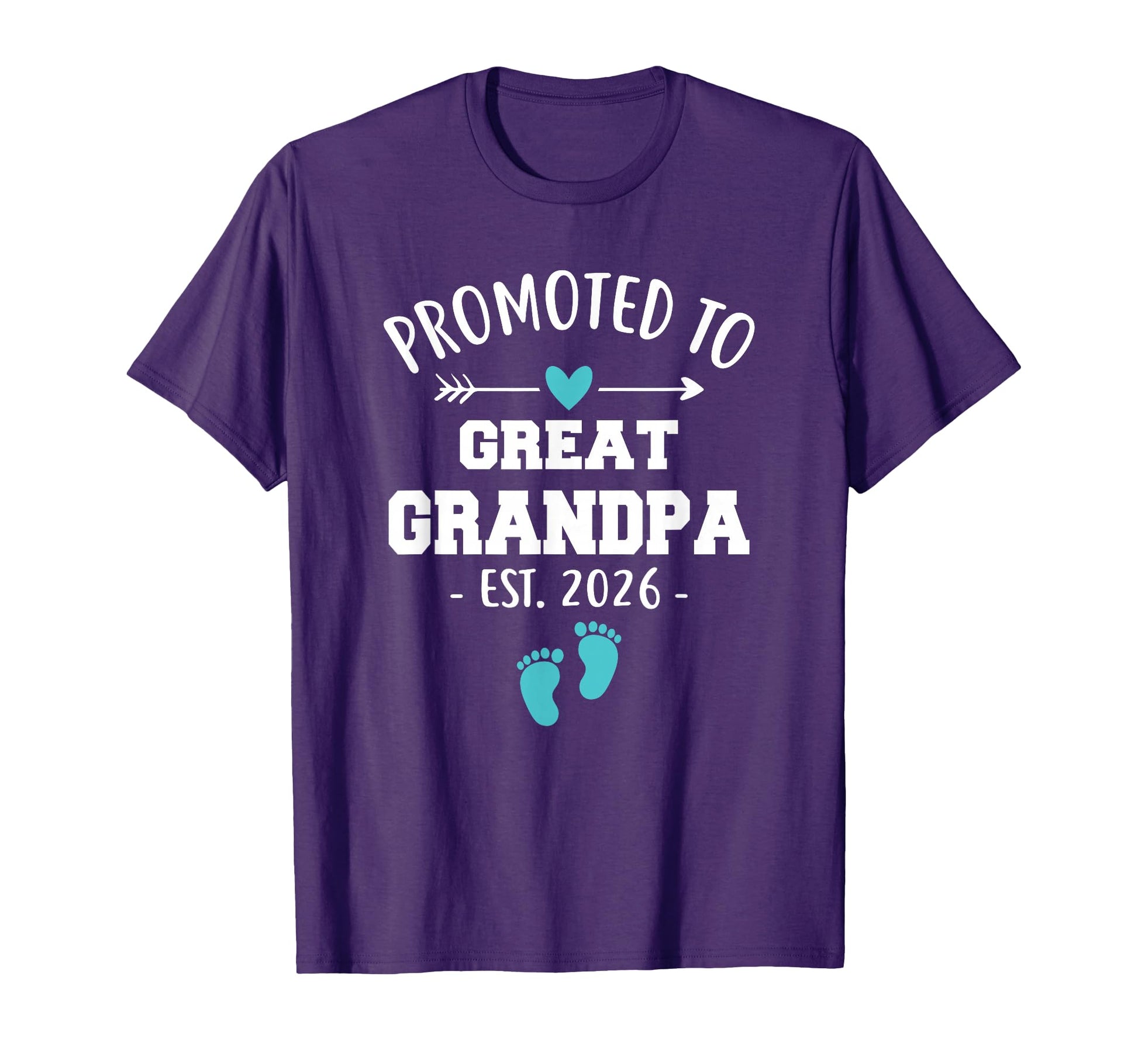 Promoted To Great Grandpa Est 2026 Funny T-Shirt - Minimalist Print Unisex - T-Shirt, Sweatshirt, Hoodie
