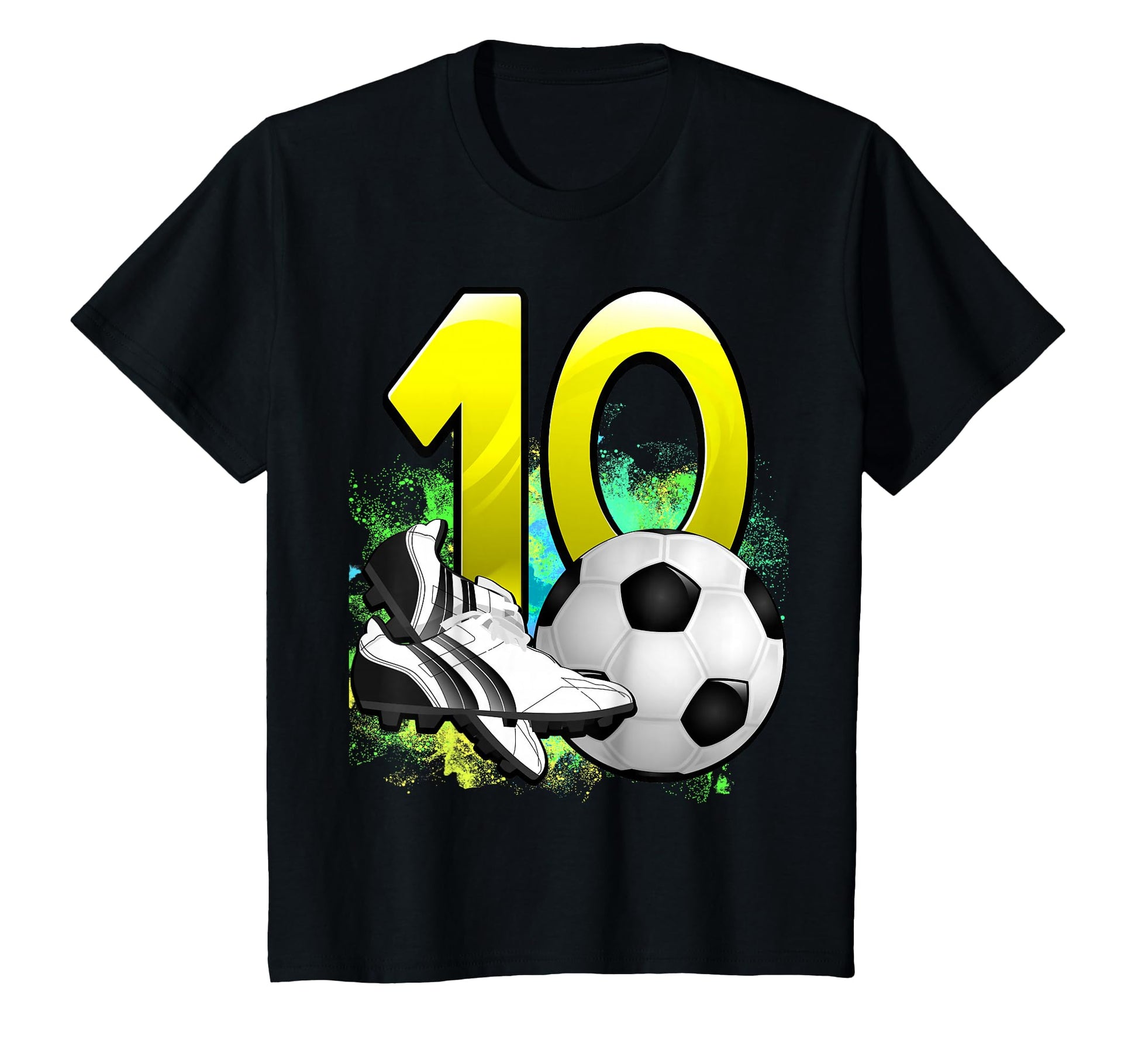 10Th Birthday 10 Years Soccer T-Shirt - Aesthetic Graphic for Adults - T-Shirt, Sweatshirt, Hoodie