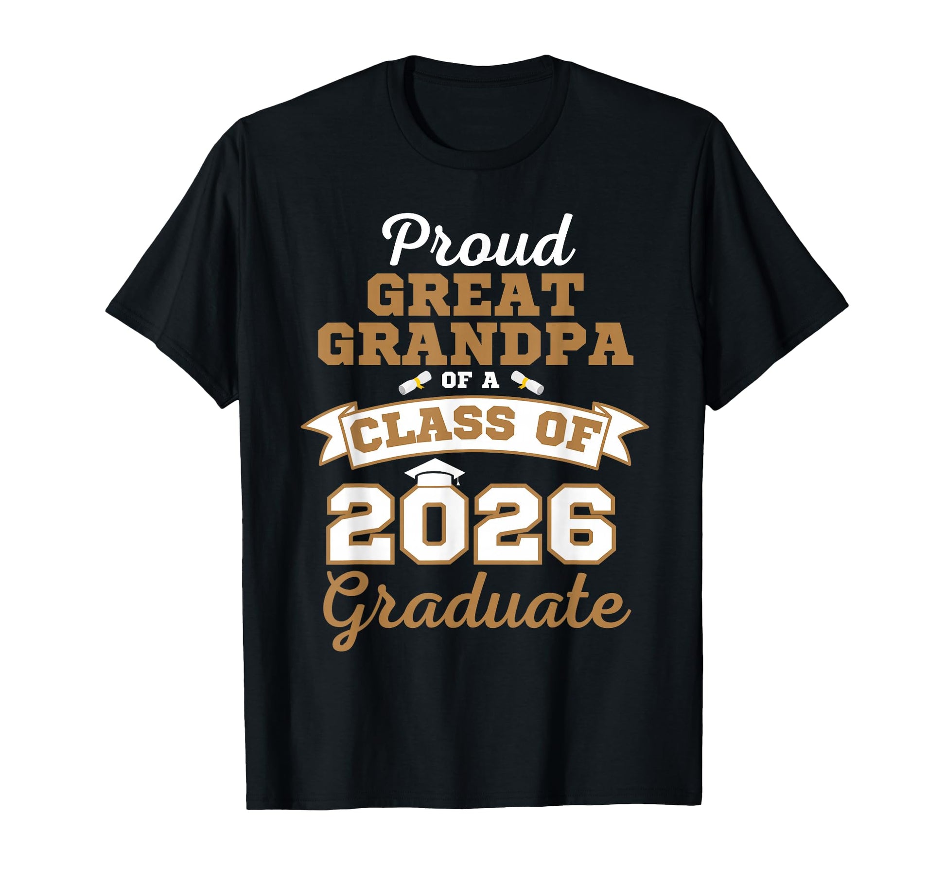 Proud Great Grandpa Class 2026 T-Shirt - Custom Art Print Men Women - T-Shirt, Sweatshirt, Hoodie