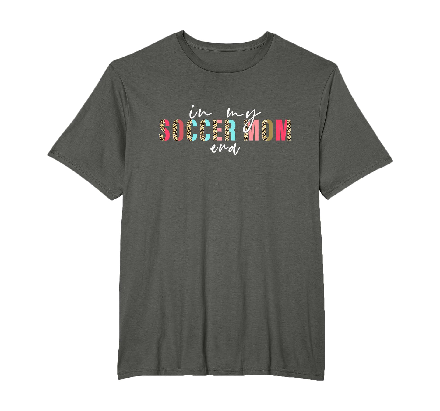My Soccer Mom Era Leopard Funny Mom T-Shirt - Minimalist Print for Adults - T-Shirt, Sweatshirt, Hoodie