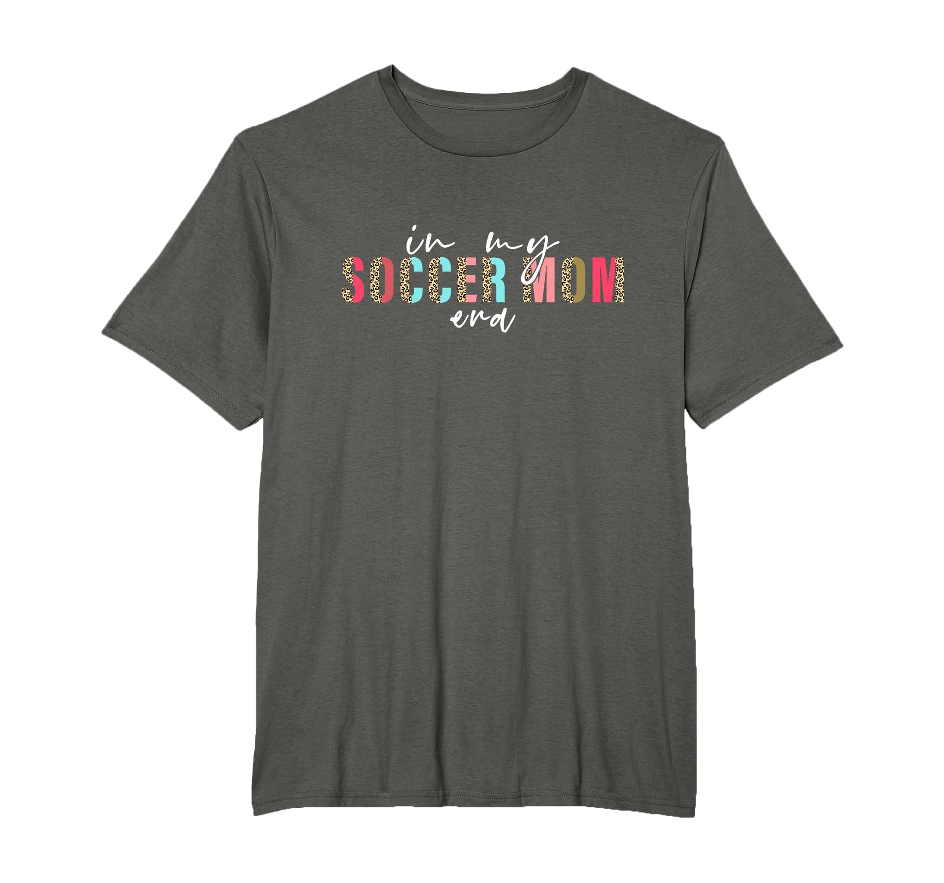 My Soccer Mom Era Leopard Funny Mom T-Shirt - Minimalist Print for Adults - T-Shirt, Sweatshirt, Hoodie