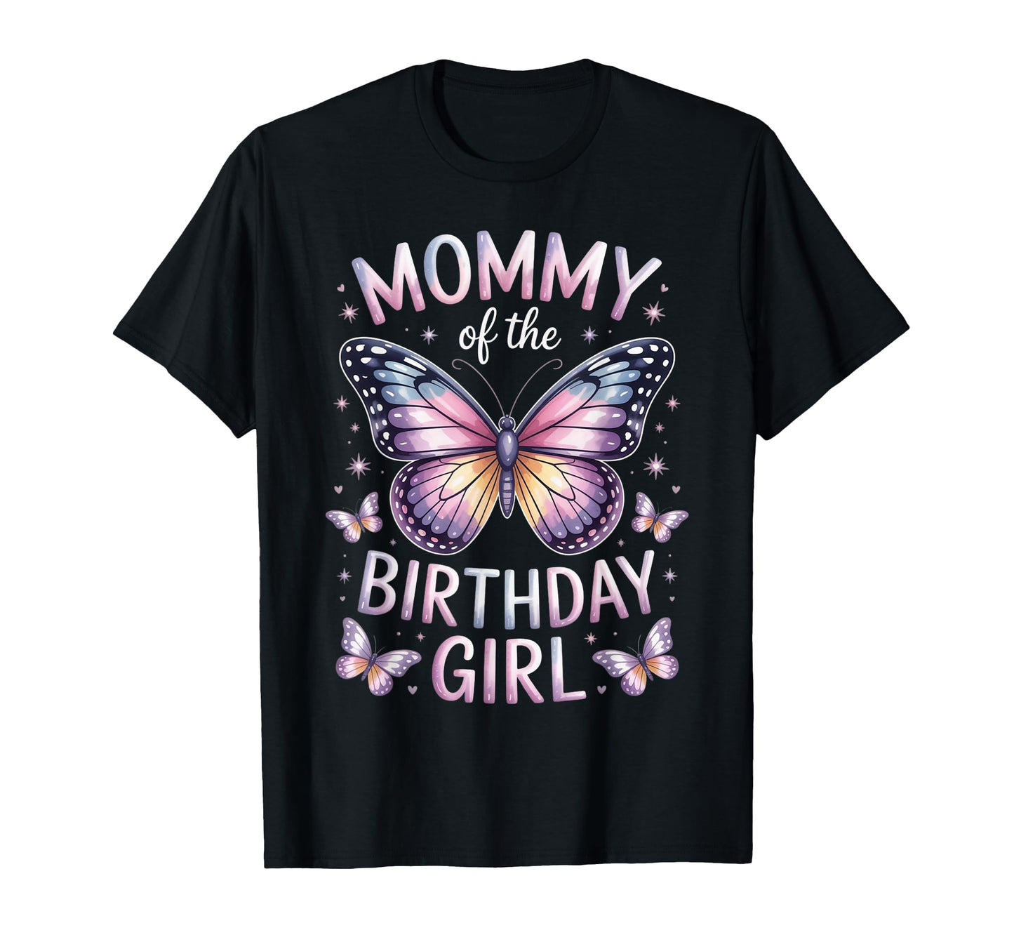 Mommy Birthday Butterfly Family Matching T-Shirt - Aesthetic Graphic Unisex - T-Shirt, Sweatshirt, Hoodie