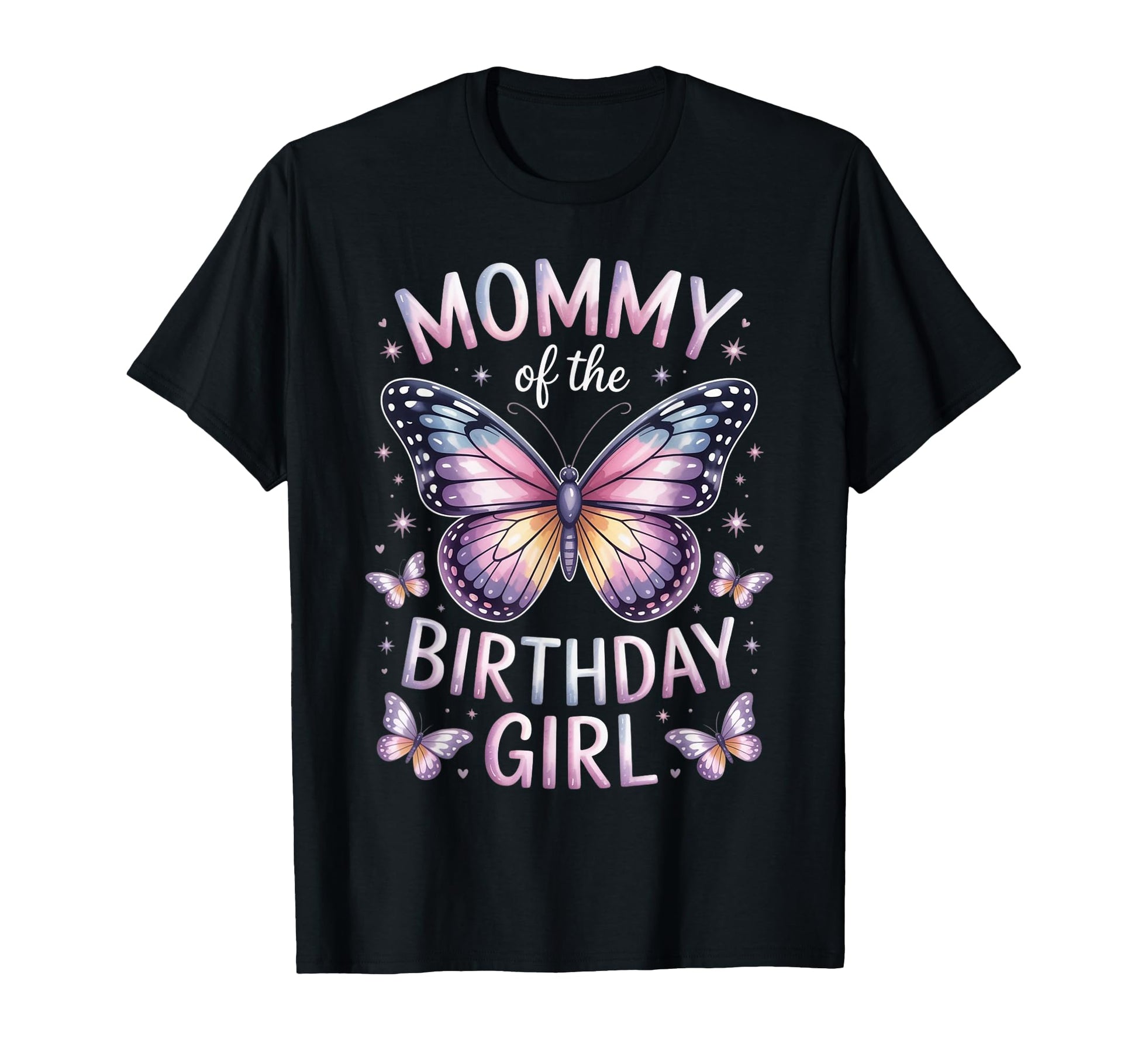 Mommy Birthday Butterfly Family Matching T-Shirt - Aesthetic Graphic Unisex - T-Shirt, Sweatshirt, Hoodie