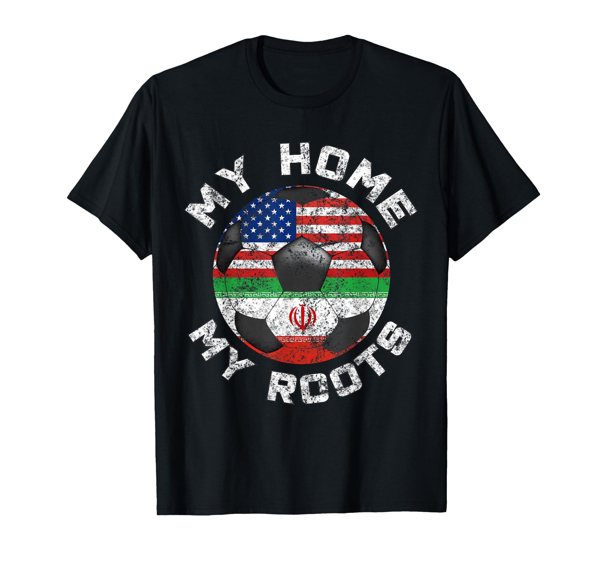 Iran Football Home Roots Soccer Fan T-Shirt - Custom Art Print Men Women - T-Shirt, Sweatshirt, Hoodie
