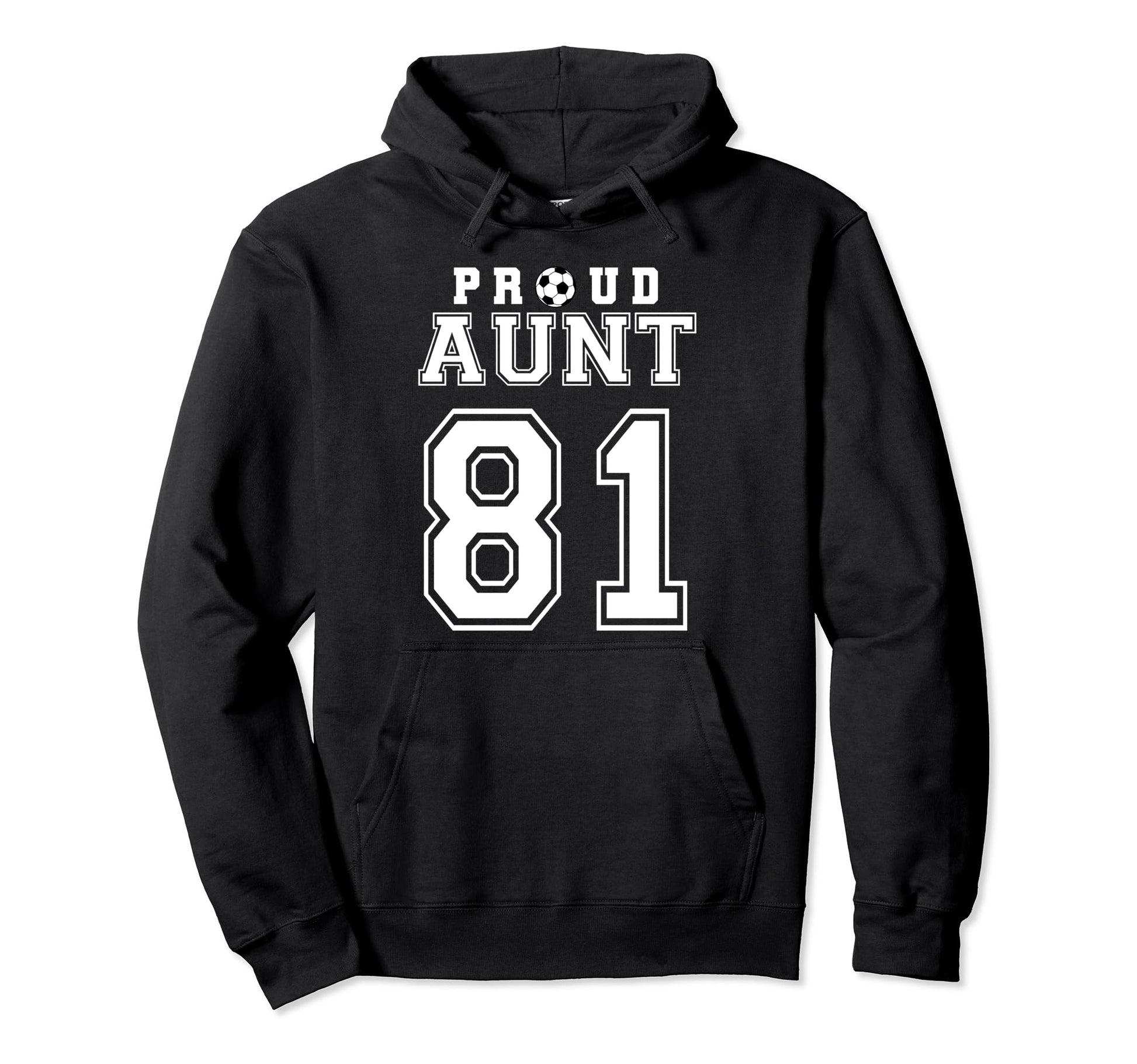 Number 81 Custom Proud Soccer Futbol Hoodie - Graphic Print for Adults - T-Shirt, Sweatshirt, Hoodie