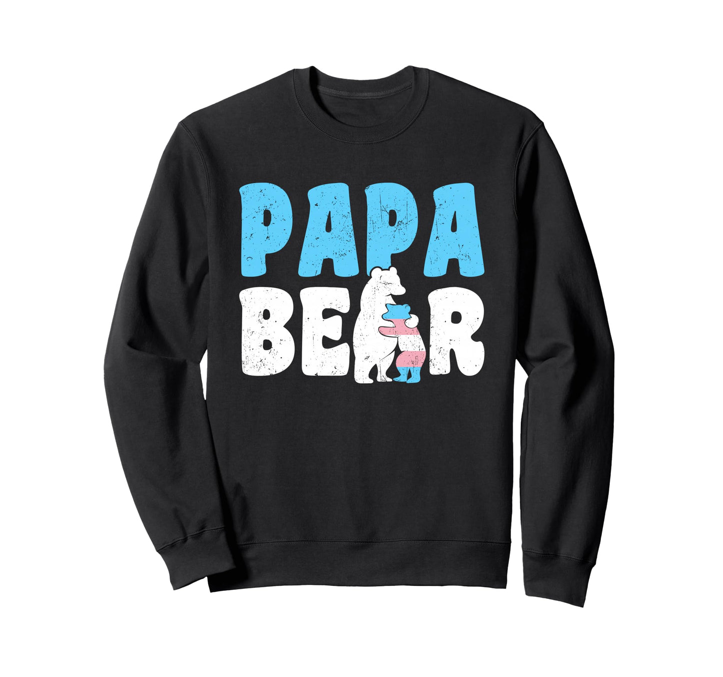 Papa Bear Lgbtq Trans Child Sweatshirt - Casual Everyday Wear Men Women - T-Shirt, Sweatshirt, Hoodie