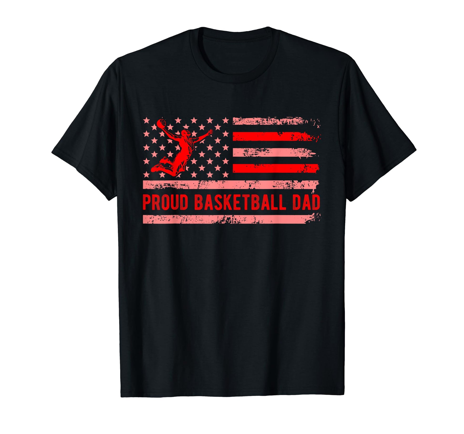 Proud Basketball Dad Family Team T-Shirt - Custom Art Print for Adults - T-Shirt, Sweatshirt, Hoodie