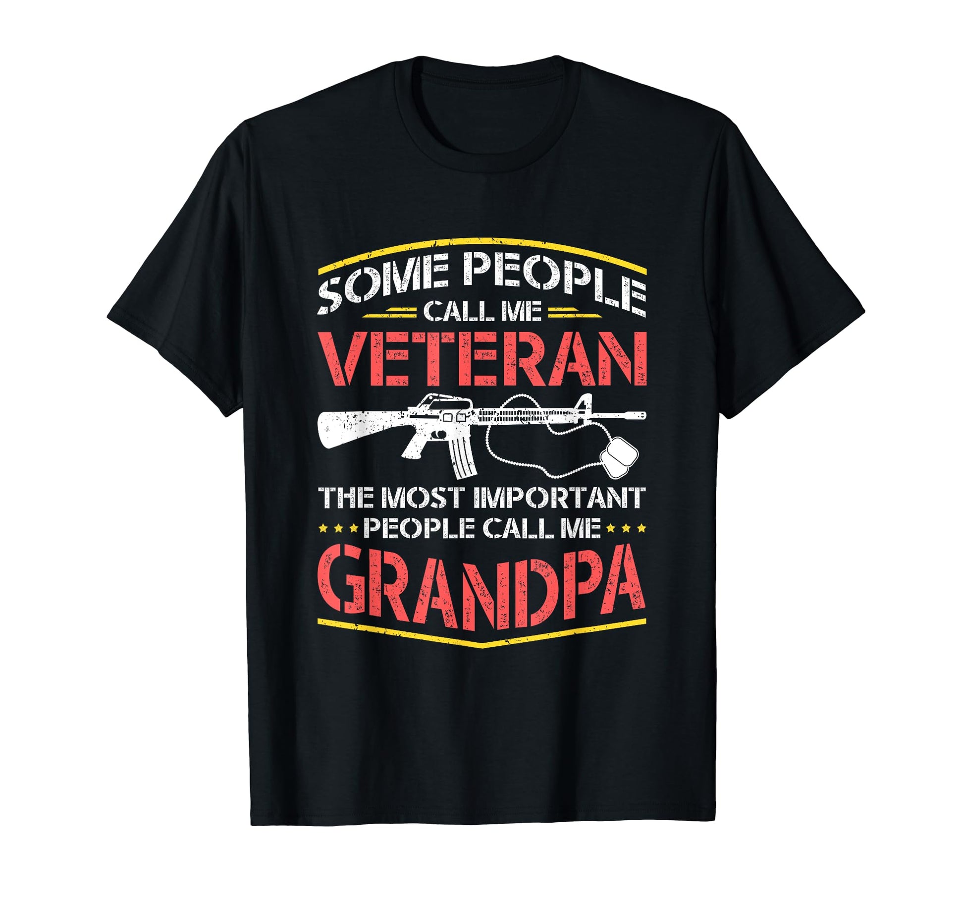Veterans Dad Grandpa Veteran T-Shirt - Custom Art Print for Adults - T-Shirt, Sweatshirt, Hoodie