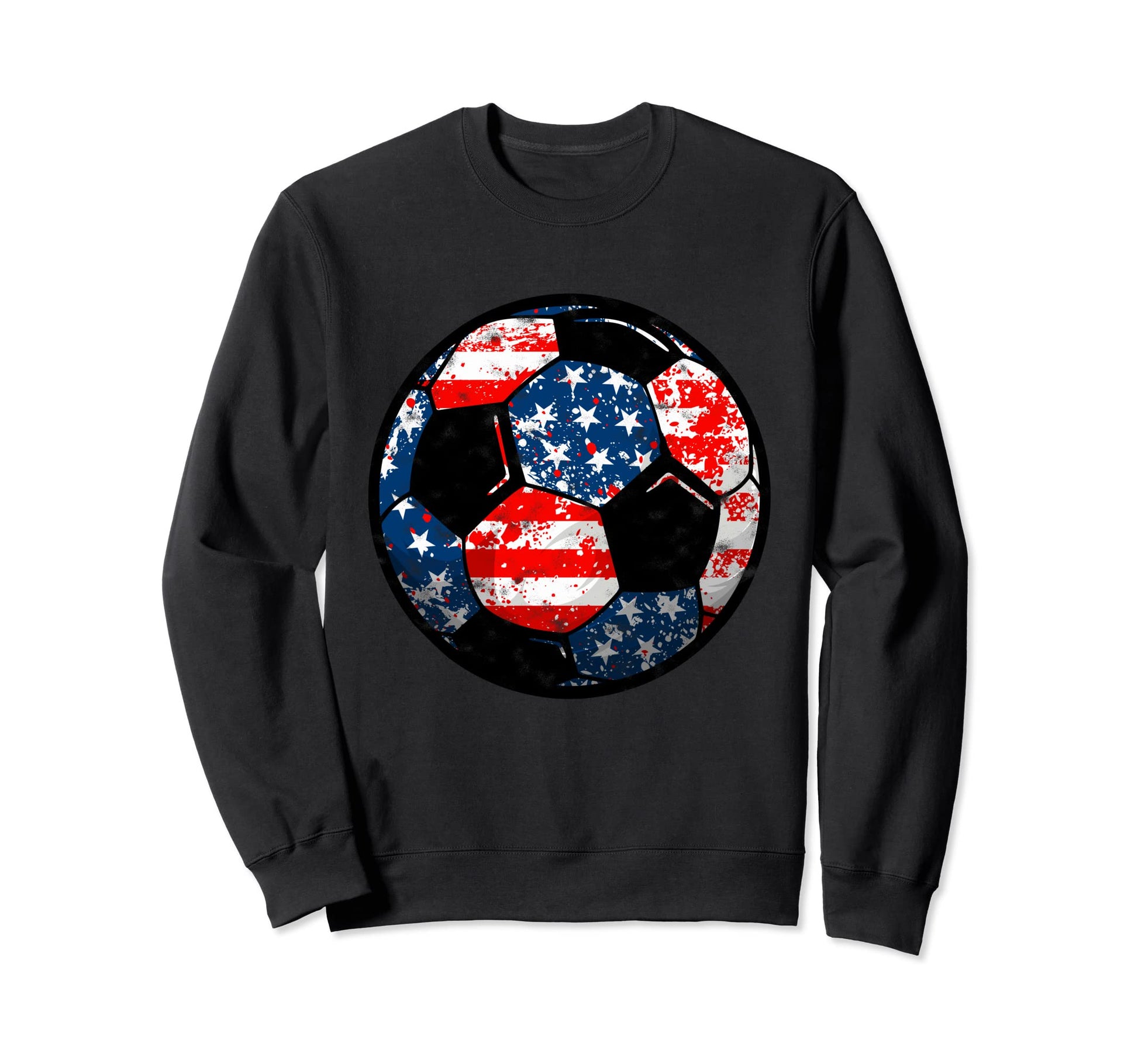 4Th July Usa Flag Soccer Patriotic Sweatshirt - Minimalist Print Unisex - T-Shirt, Sweatshirt, Hoodie