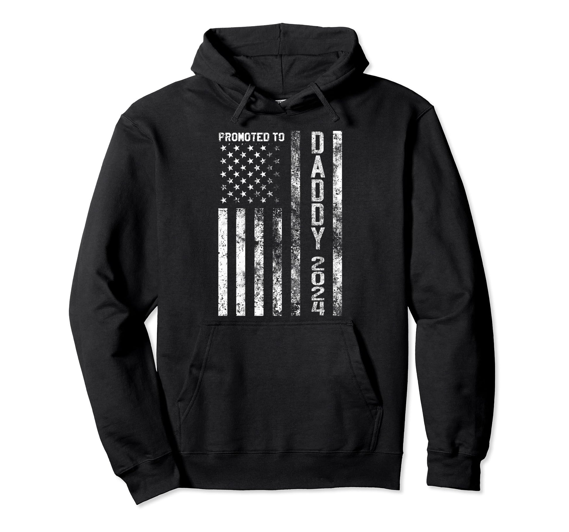 Promoted To Daddy Est 2024 First Time Hoodie - Minimalist Print Men Women - T-Shirt, Sweatshirt, Hoodie