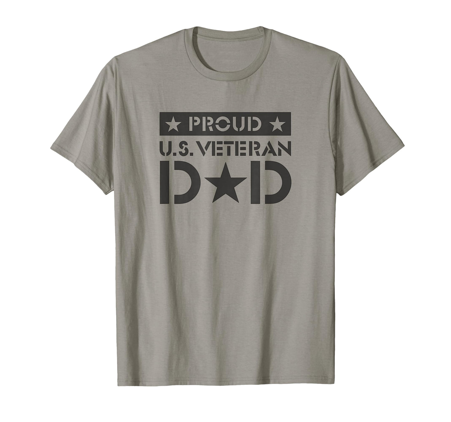 Mens Fathers Day Proud U S Veteran Dad Star T-Shirt - Trendy Graphic Unisex - T-Shirt, Sweatshirt, Hoodie