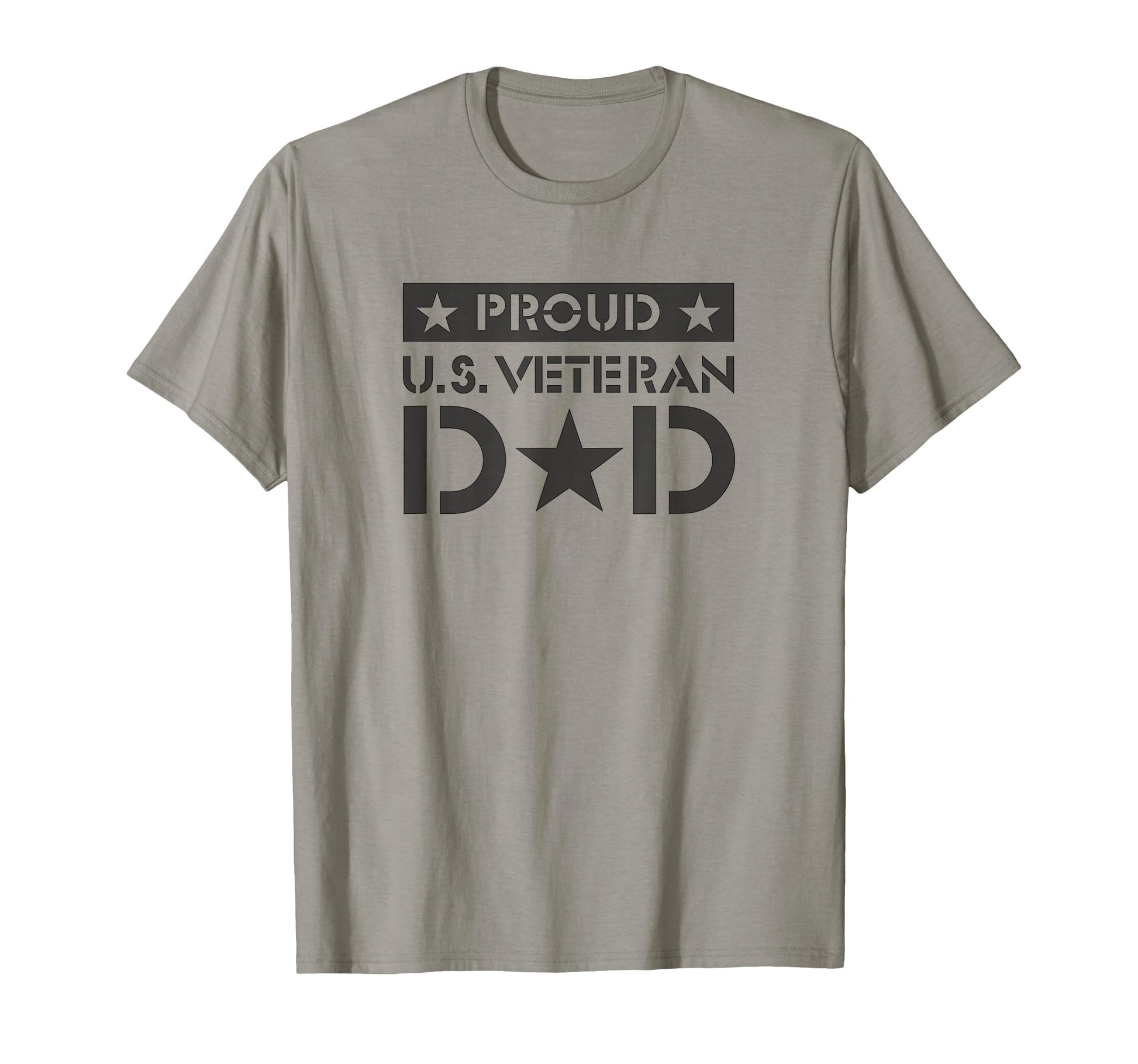 Mens Fathers Day Proud U S Veteran Dad Star T-Shirt - Trendy Graphic Unisex - T-Shirt, Sweatshirt, Hoodie