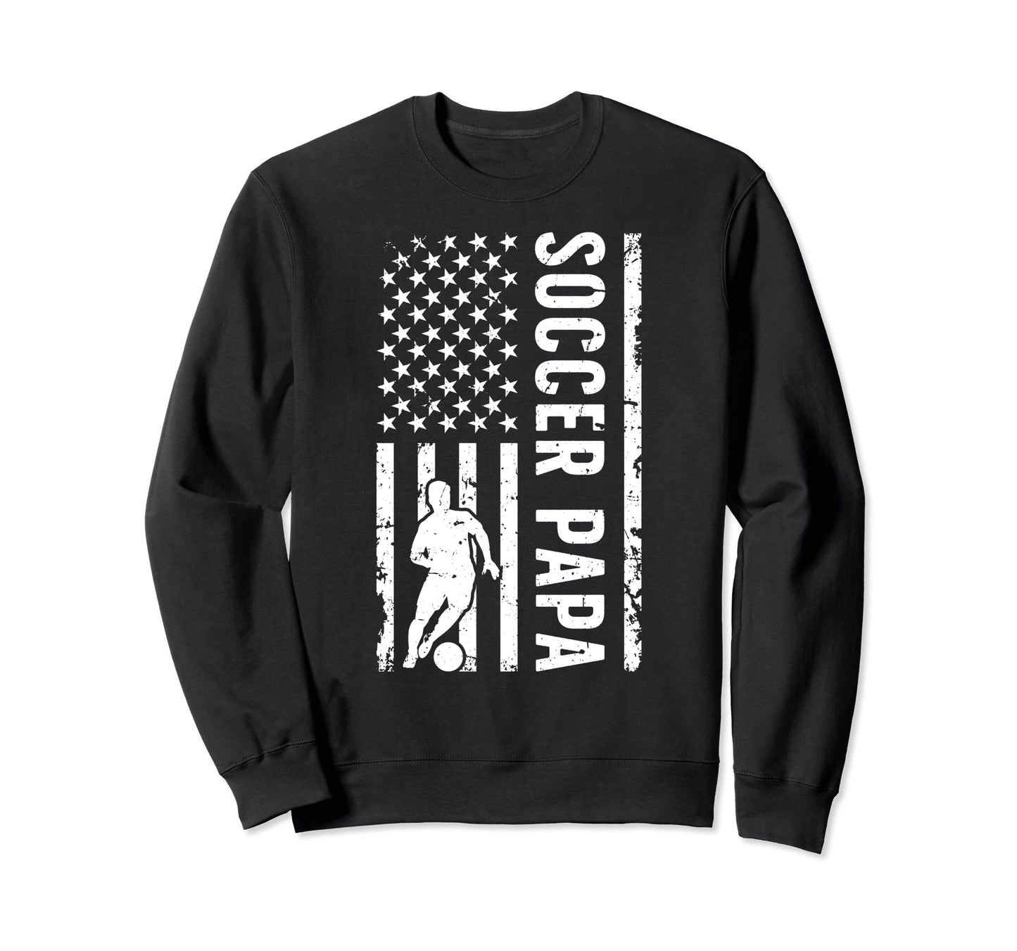 Soccer Papa Grandpa Papa Soccer Sweatshirt - Aesthetic Graphic Unisex - T-Shirt, Sweatshirt, Hoodie