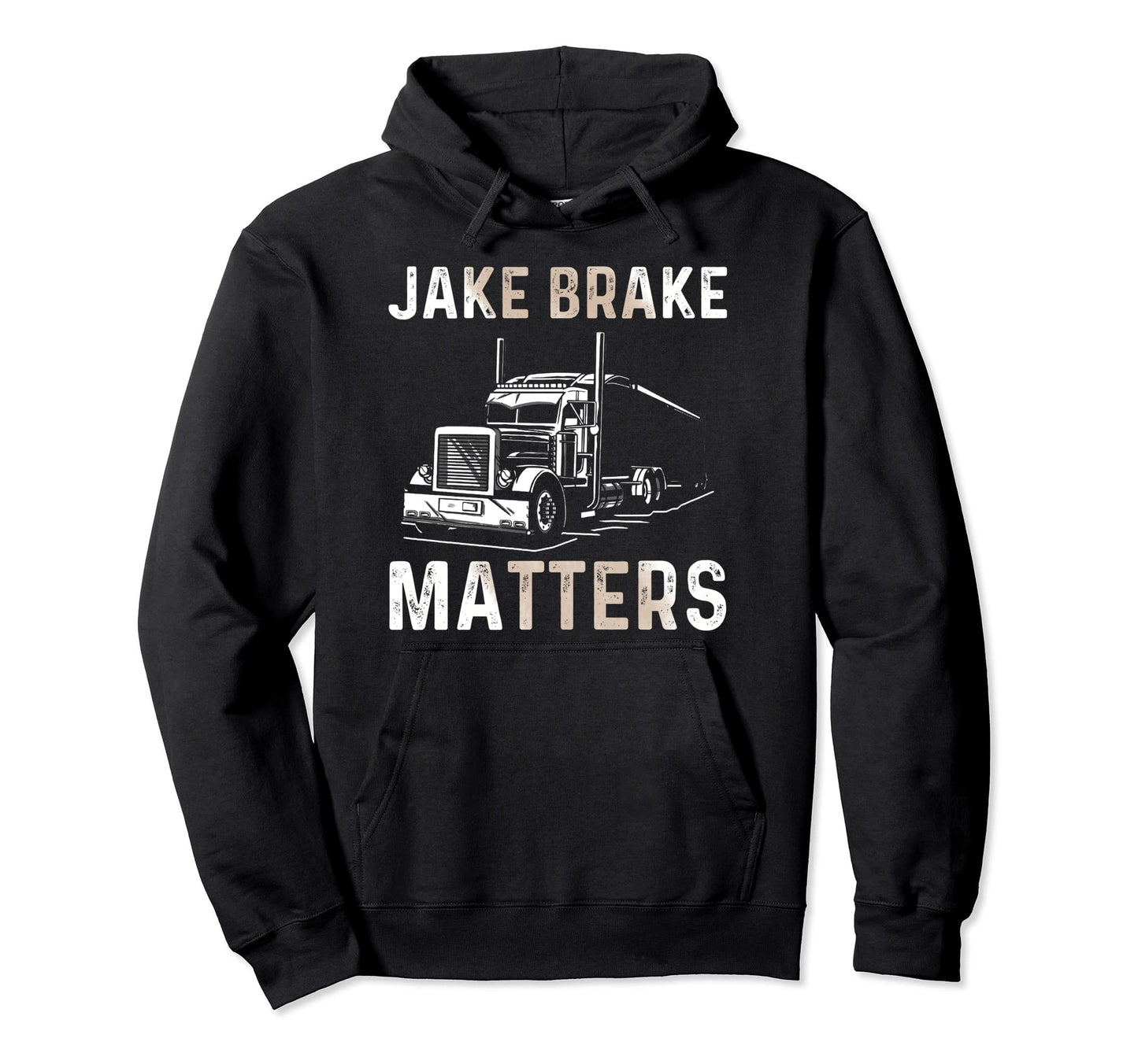 Truck Driver Semi Trailer Truckin Dad Big Hoodie - Unique Graphic Unisex - T-Shirt, Sweatshirt, Hoodie