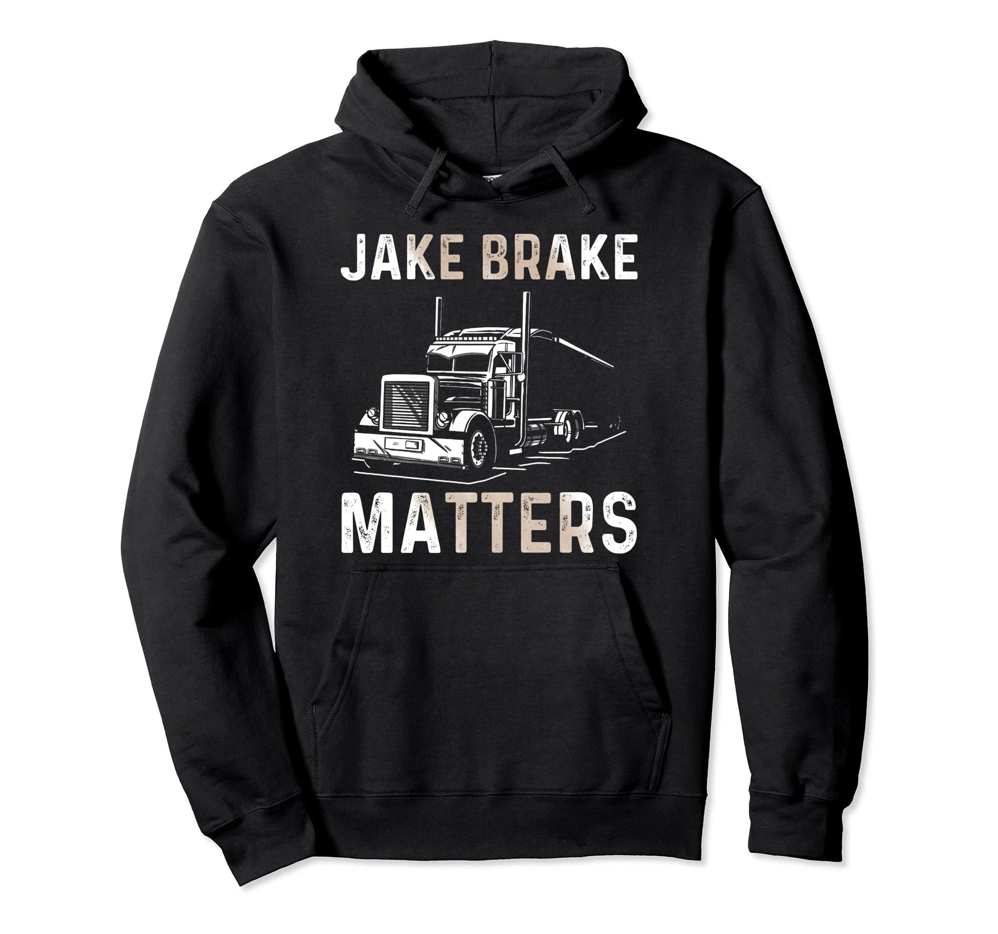 Truck Driver Semi Trailer Truckin Dad Big Hoodie - Unique Graphic Unisex - T-Shirt, Sweatshirt, Hoodie