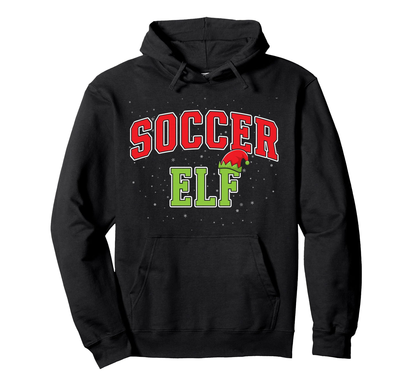Soccer Elf Family Matching Group Hoodie - Graphic Print Unisex - T-Shirt, Sweatshirt, Hoodie