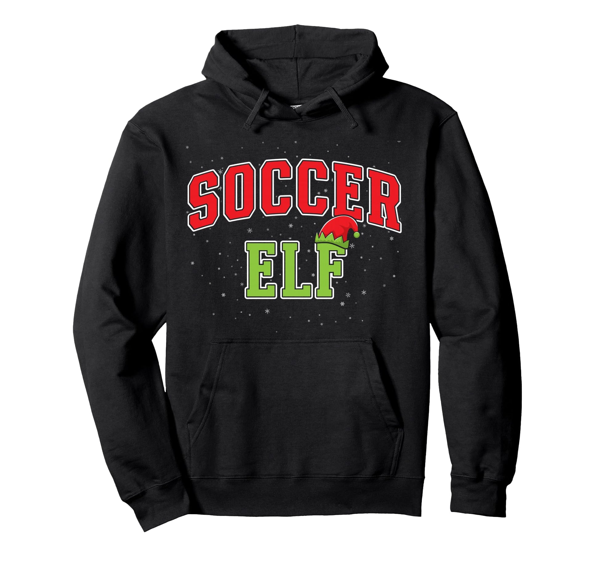 Soccer Elf Family Matching Group Hoodie - Graphic Print Unisex - T-Shirt, Sweatshirt, Hoodie