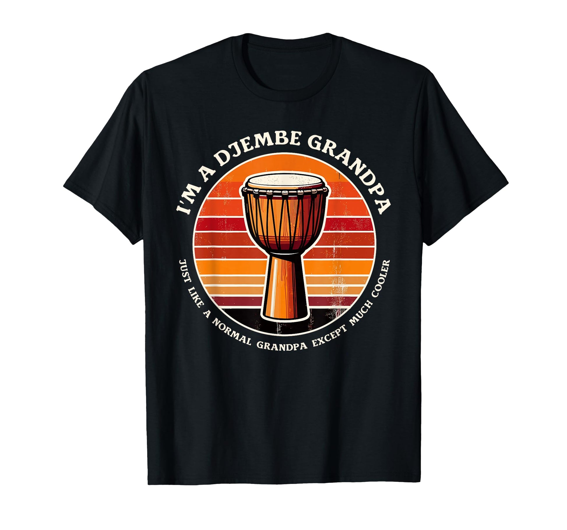Djembe Grandpa Drum Player Africa Music T-Shirt - Unique Graphic Unisex - T-Shirt, Sweatshirt, Hoodie