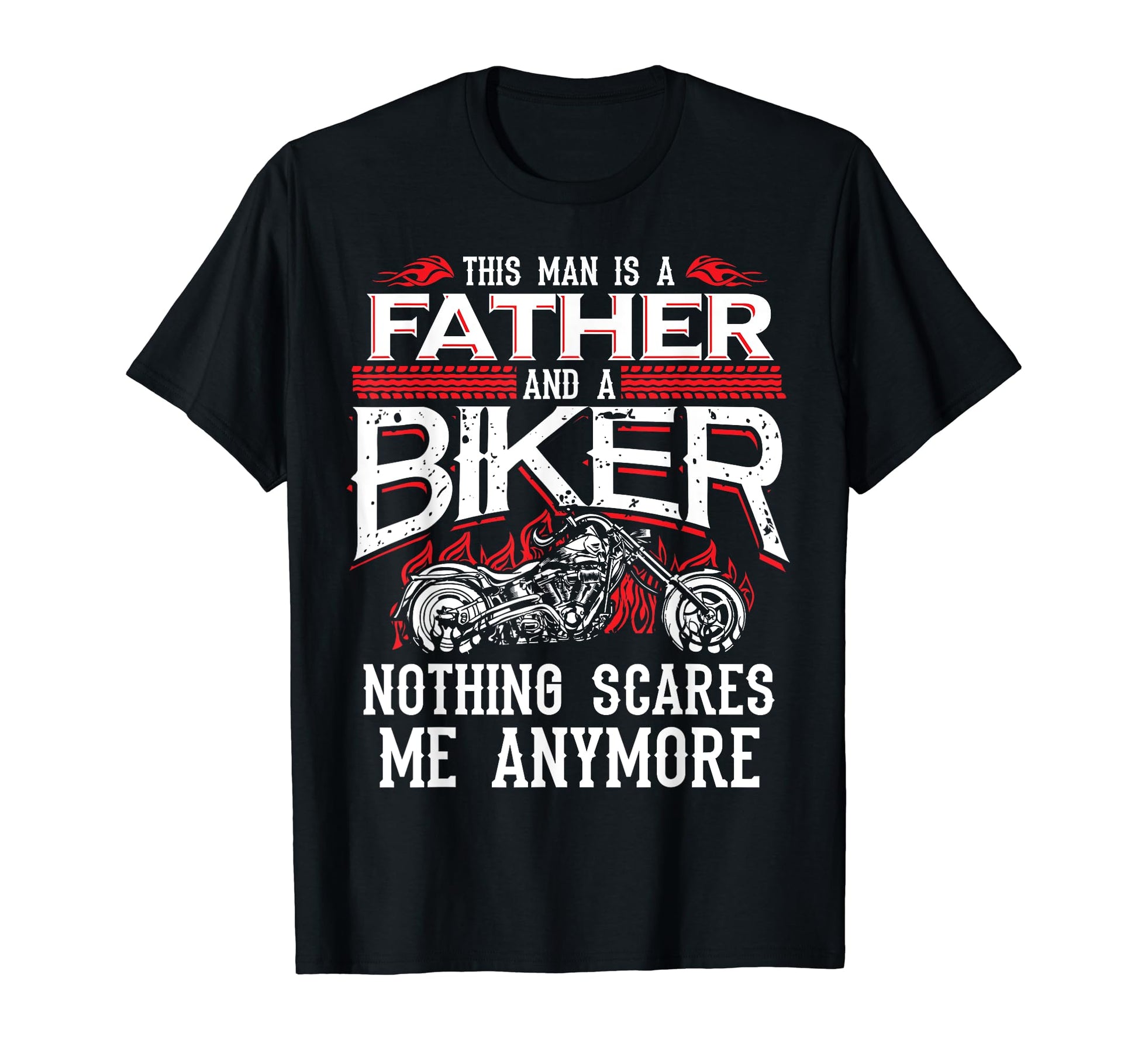 Biker Dad Fathers Day Motorcycle Nothing T-Shirt - Unique Graphic Unisex - T-Shirt, Sweatshirt, Hoodie