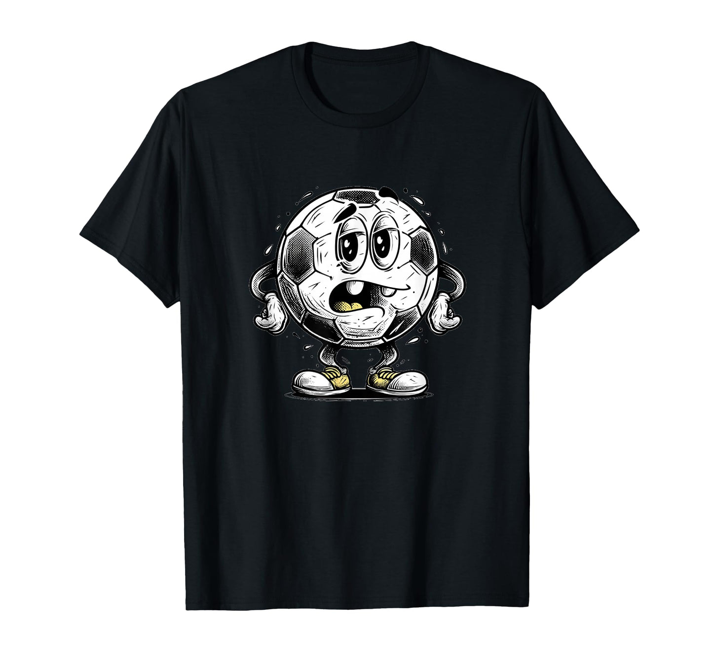 Funny Cartoon Ball Costume Soccer T-Shirt - Casual Everyday Wear Unisex - T-Shirt, Sweatshirt, Hoodie