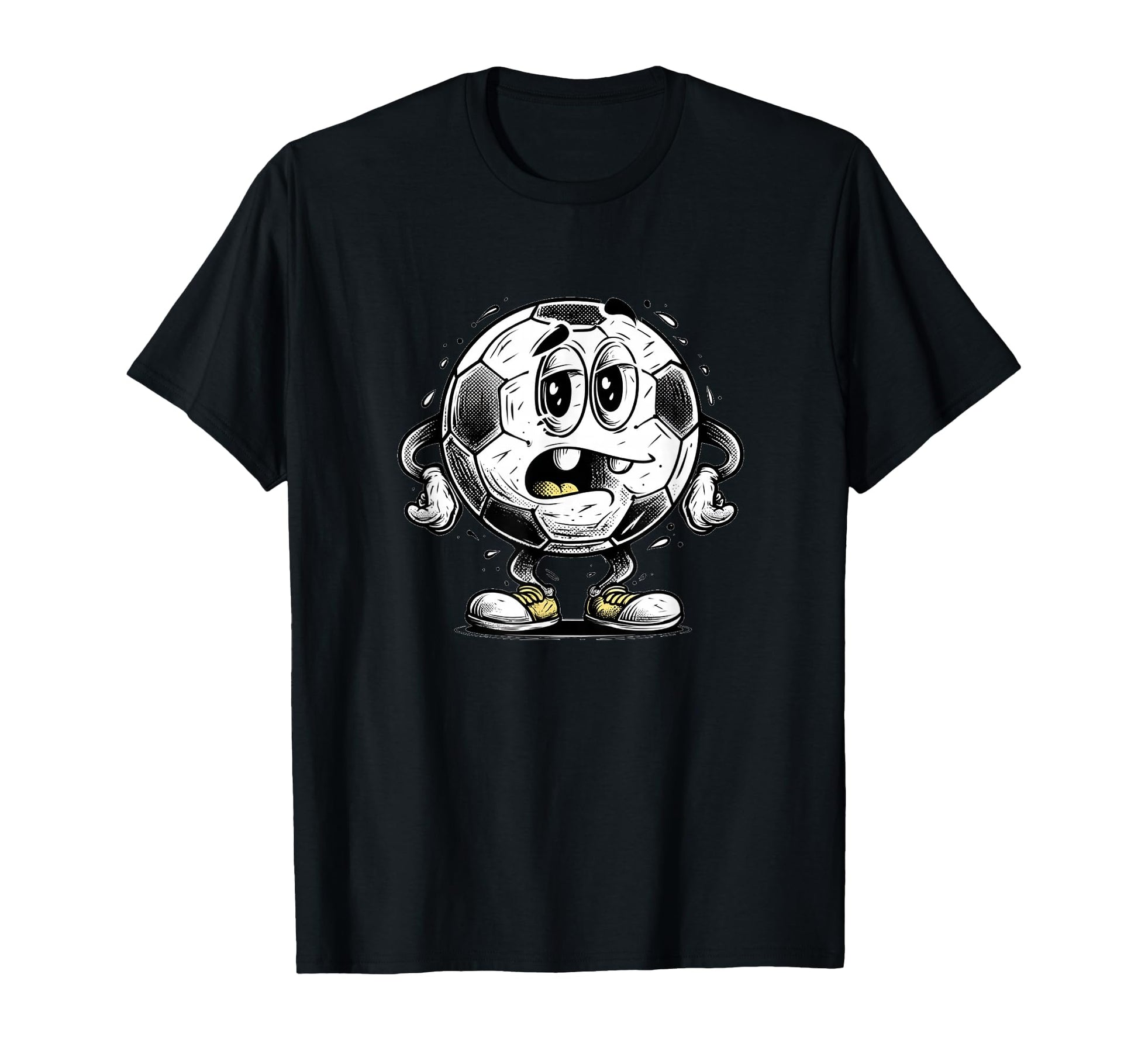 Funny Cartoon Ball Costume Soccer T-Shirt - Casual Everyday Wear Unisex - T-Shirt, Sweatshirt, Hoodie
