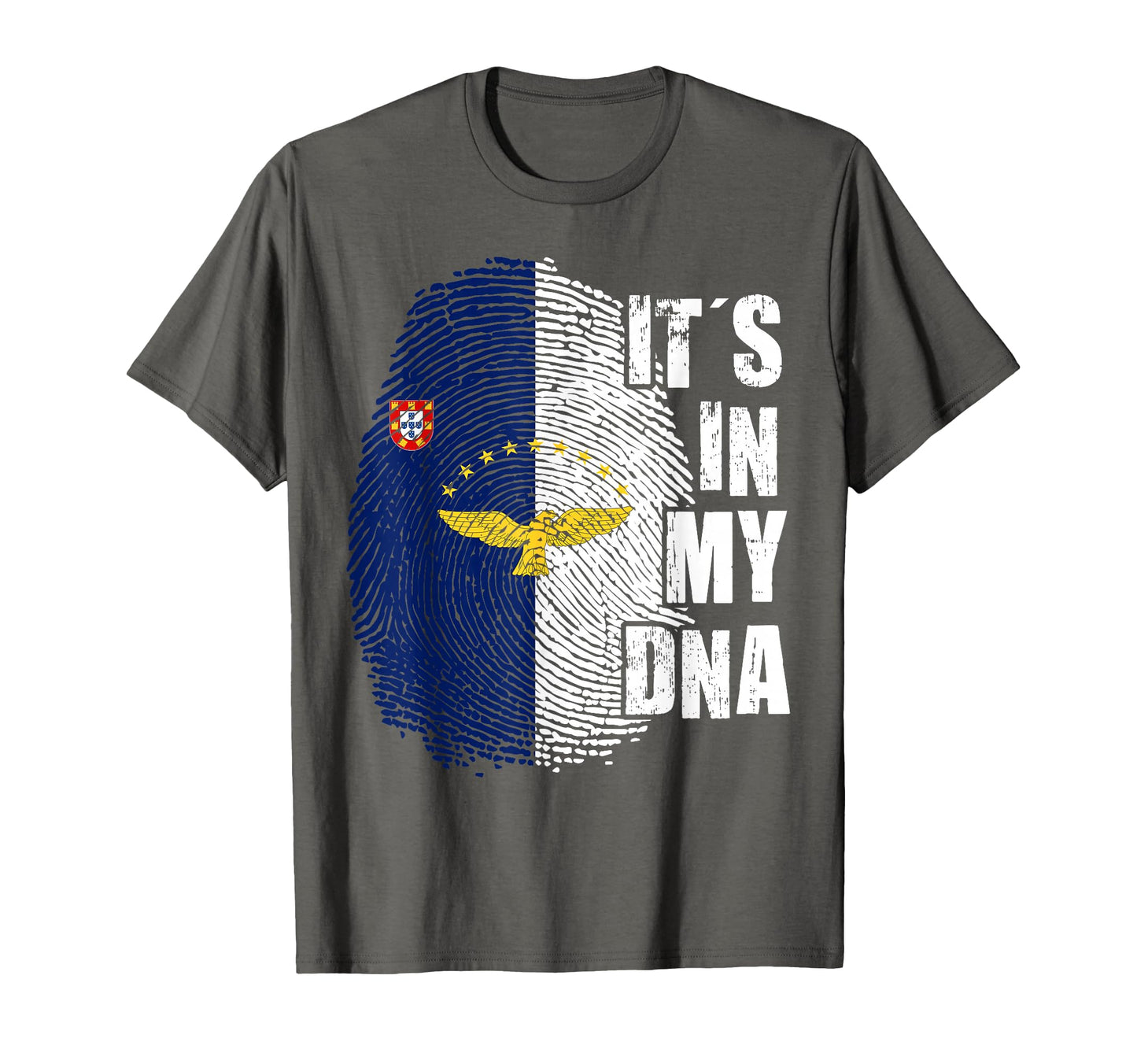 Its My Dna Azores Flag Portugal Patriotic T-Shirt - Novelty Apparel Unisex - T-Shirt, Sweatshirt, Hoodie