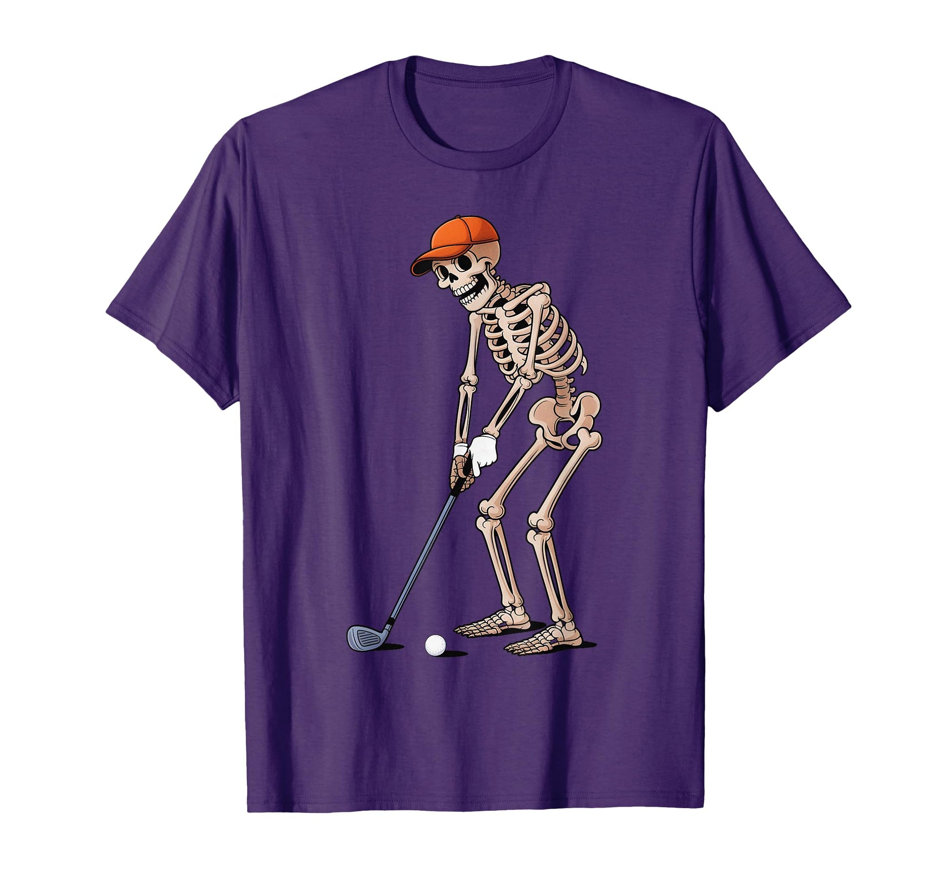 Funny Skeleton Golf Player Golfer T-Shirt - Casual Everyday Wear Unisex - T-Shirt, Sweatshirt, Hoodie