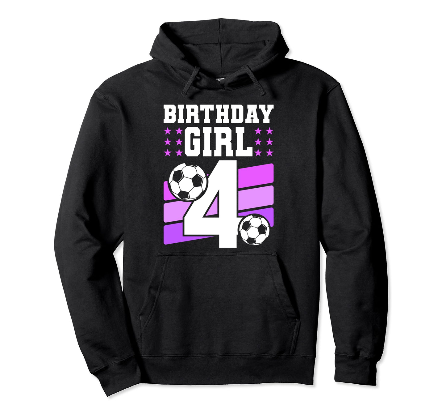 4 Years Old 4Th Birthday Gift Bday Soccer Hoodie - Graphic Print Unisex - T-Shirt, Sweatshirt, Hoodie
