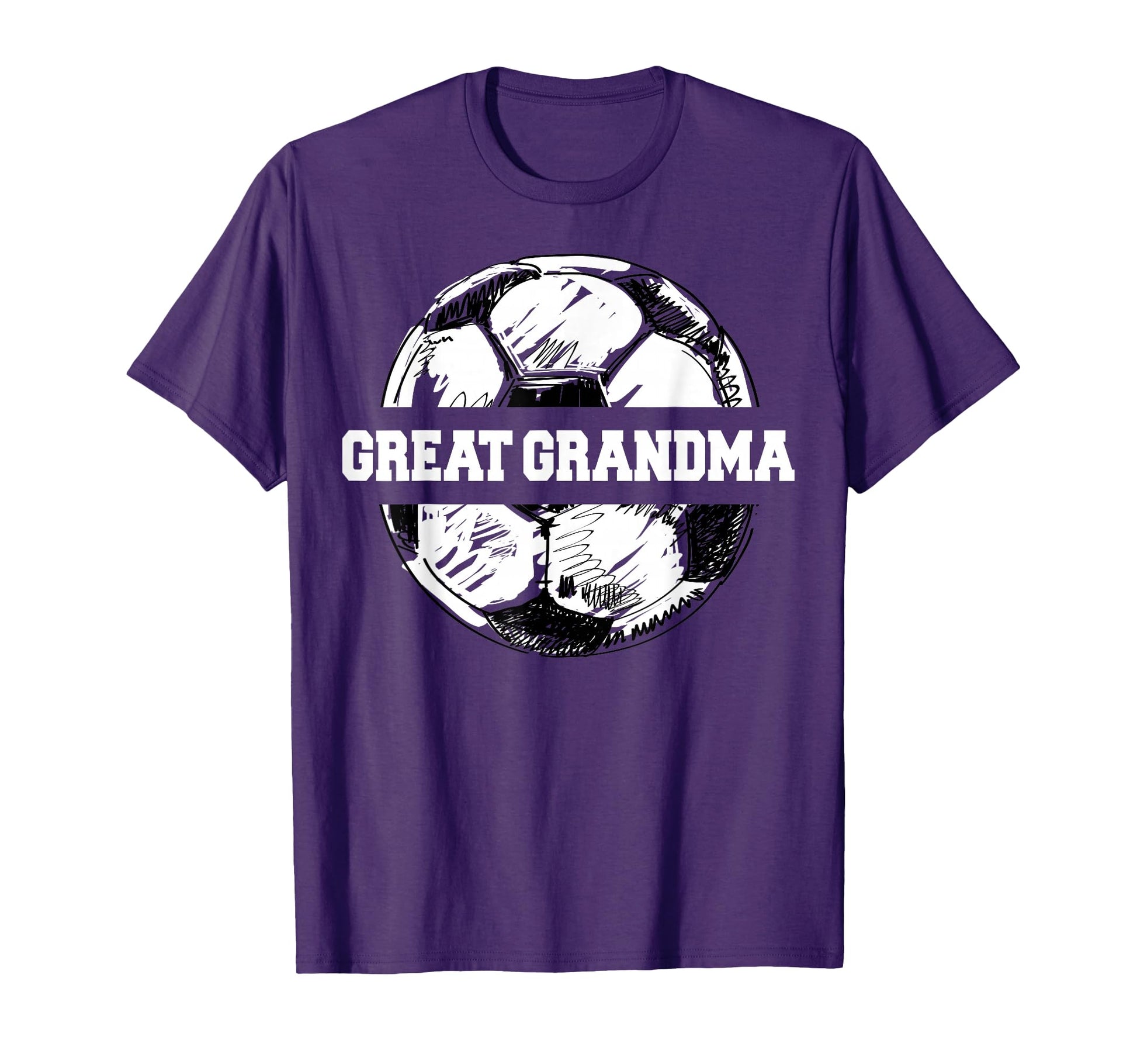 Soccer Great Grandma Soccer Ball T-Shirt - Fun Novelty Design for Adults - T-Shirt, Sweatshirt, Hoodie