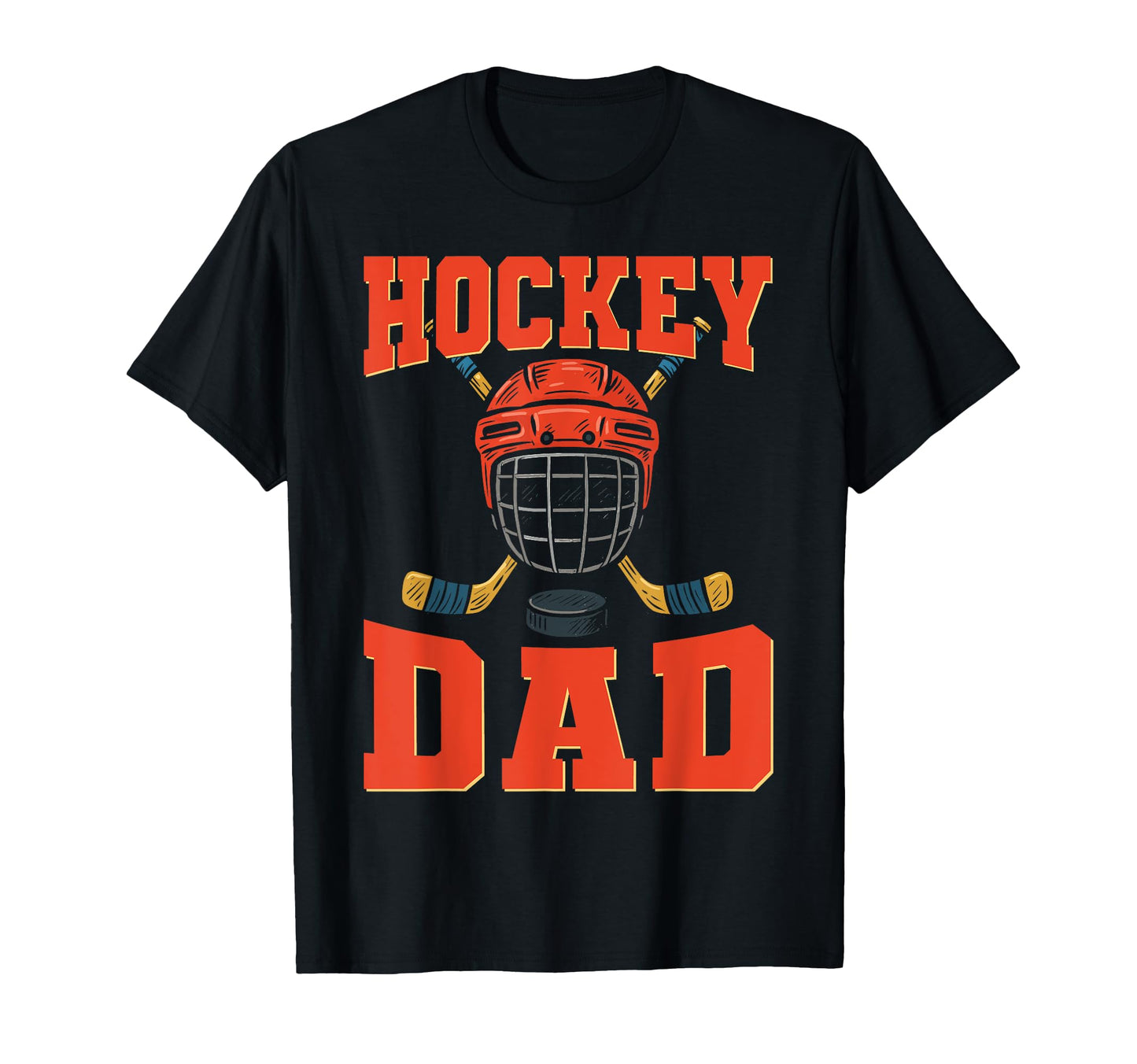 Ice Hockey Dad Father Hockey Dad T-Shirt - Custom Art Print for Adults - T-Shirt, Sweatshirt, Hoodie