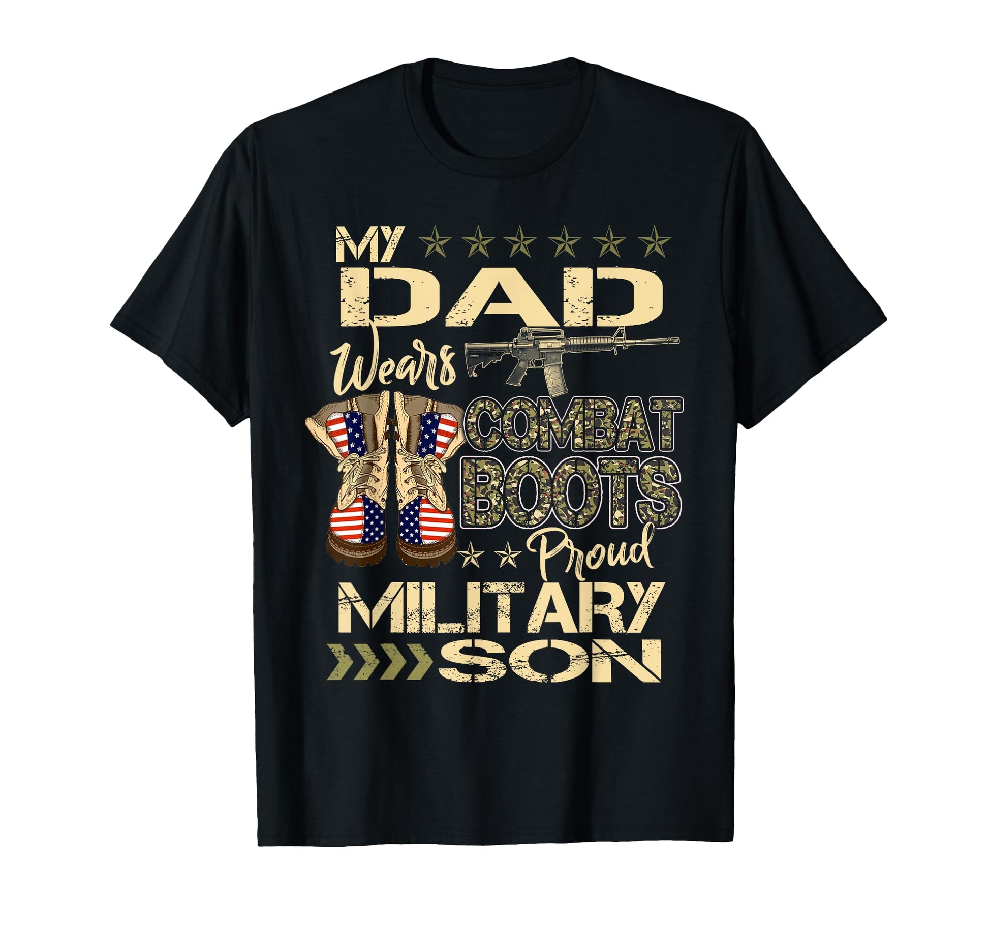 My Dad Wears Combat Boots Proud T-Shirt - Aesthetic Graphic Men Women - T-Shirt, Sweatshirt, Hoodie