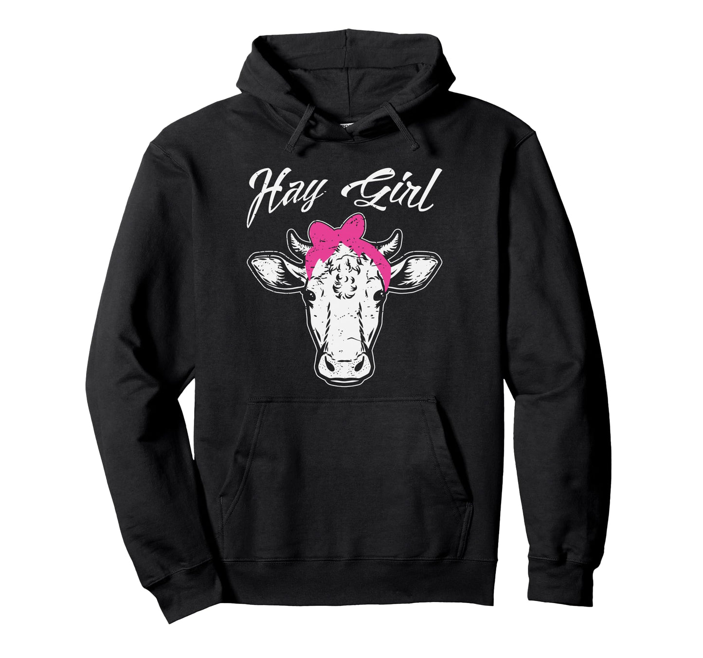 Hay Cow Farmer Gift Hoodie - Trendy Graphic Unisex - T-Shirt, Sweatshirt, Hoodie
