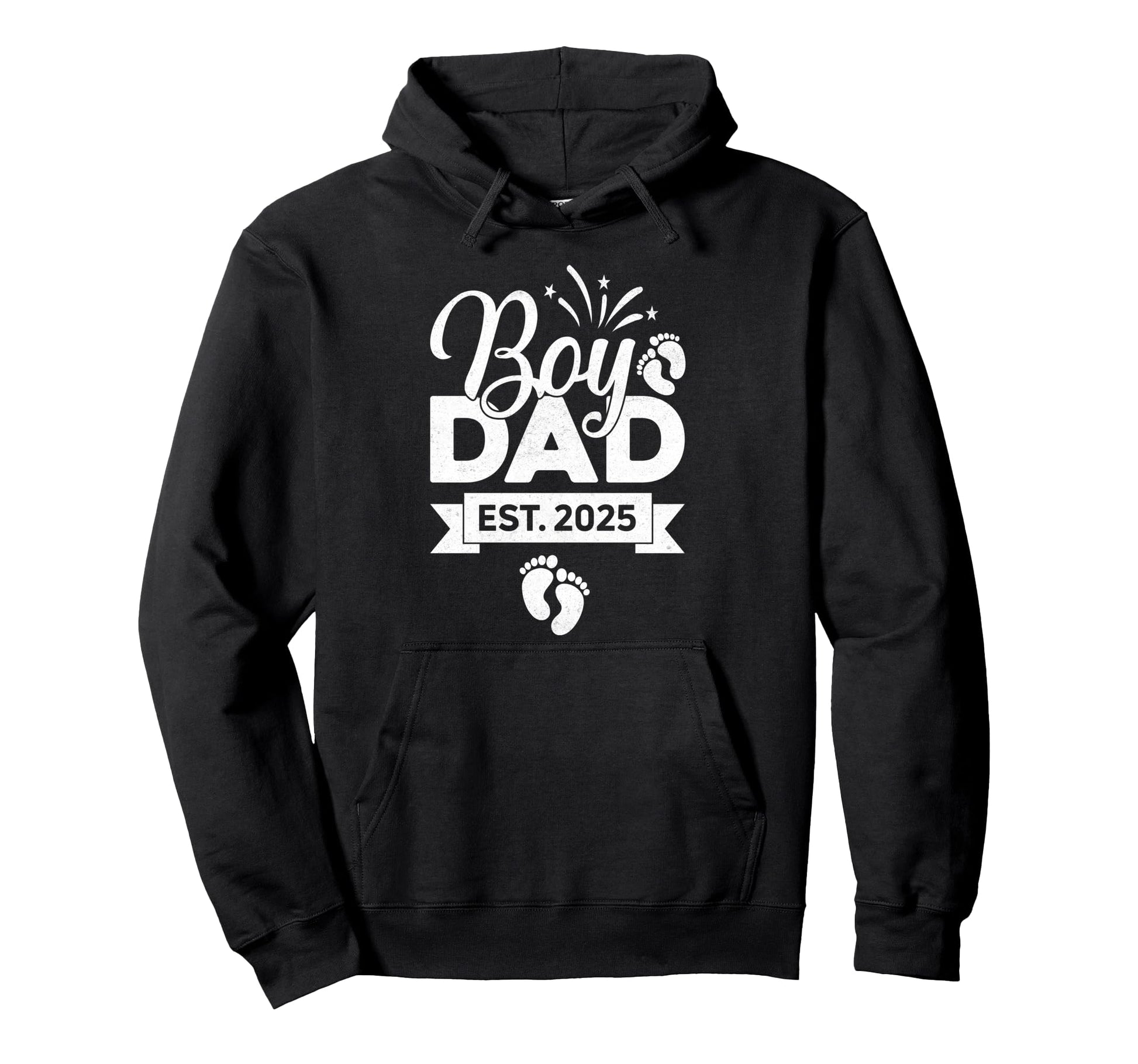 Dad Est 2025 Fathers Day Son Newborn Hoodie - Novelty Apparel Men Women - T-Shirt, Sweatshirt, Hoodie
