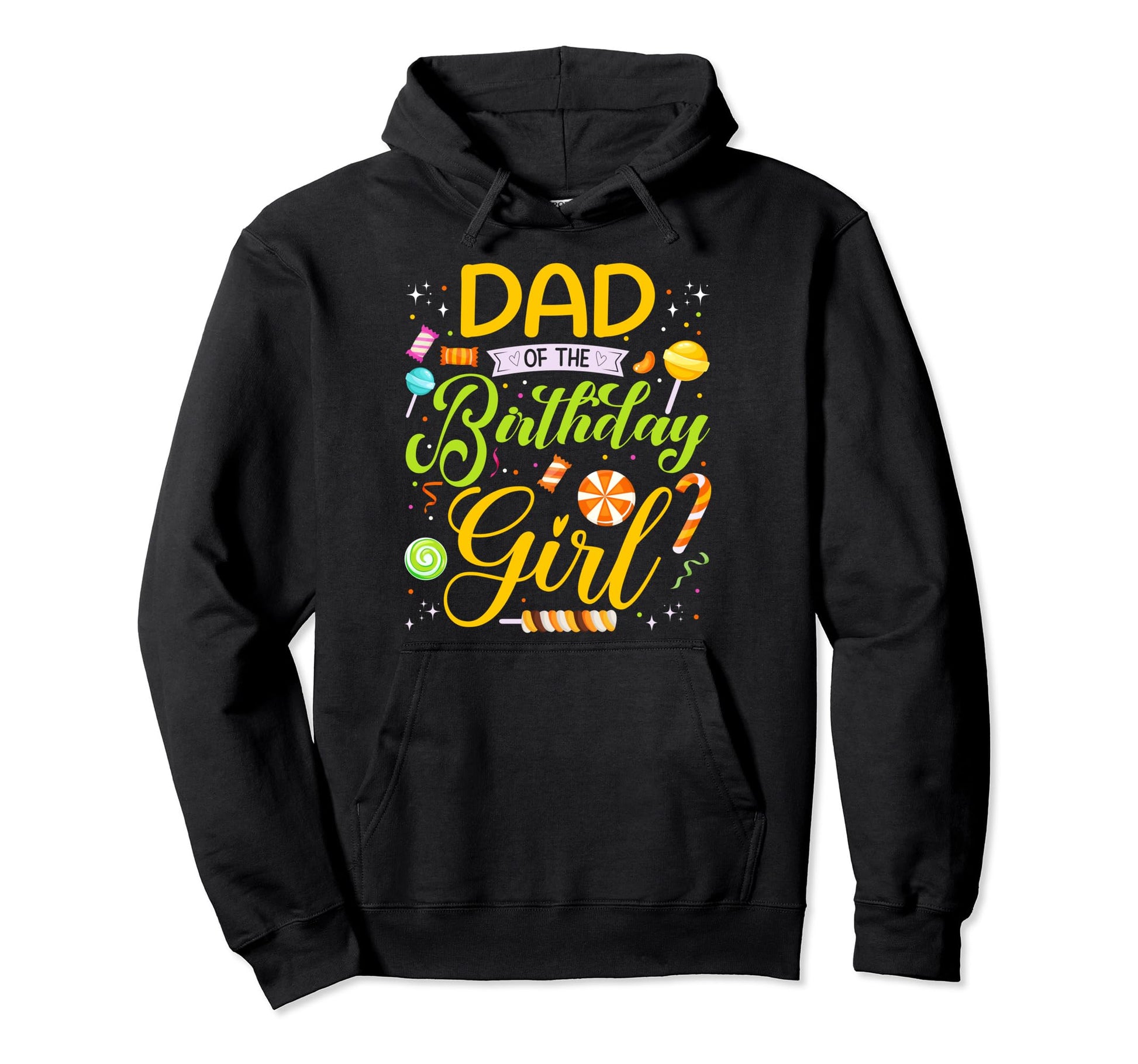 Dad Birthday Candy Birthday Party Hoodie - Custom Art Print Men Women - T-Shirt, Sweatshirt, Hoodie