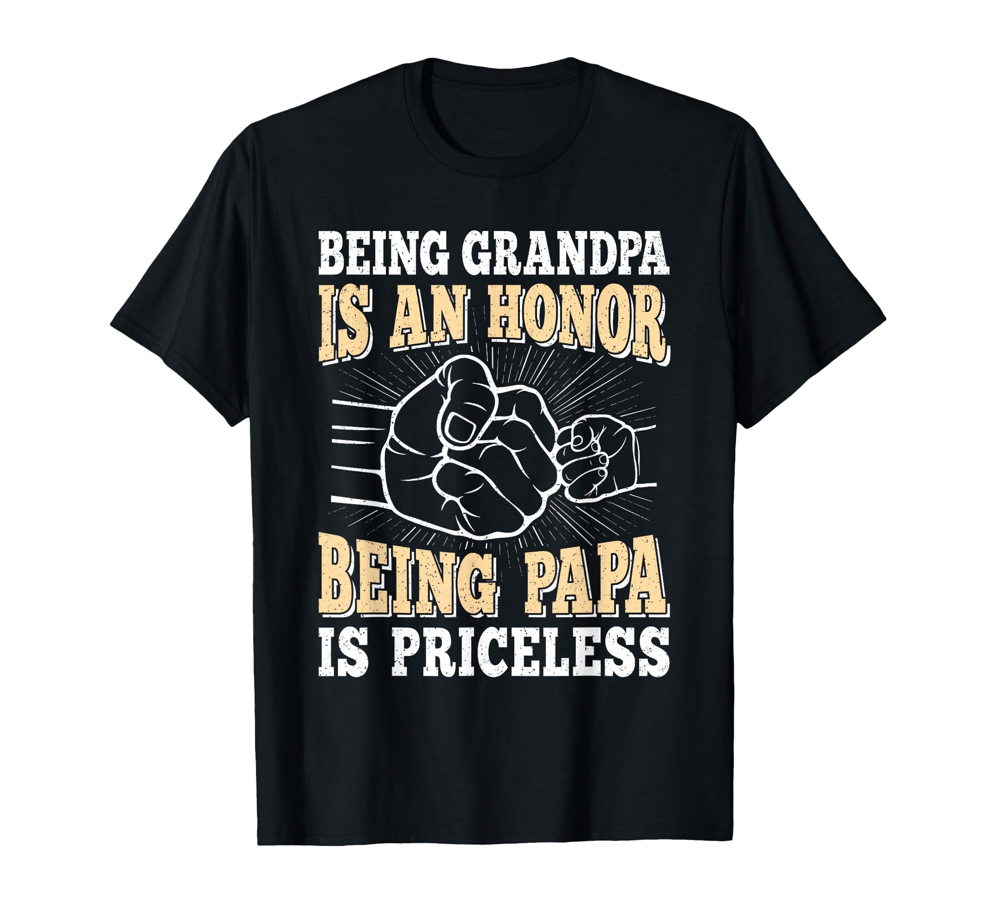 Being Grandpa Is Honor Being T-Shirt - Casual Everyday Wear for Adults - T-Shirt, Sweatshirt, Hoodie