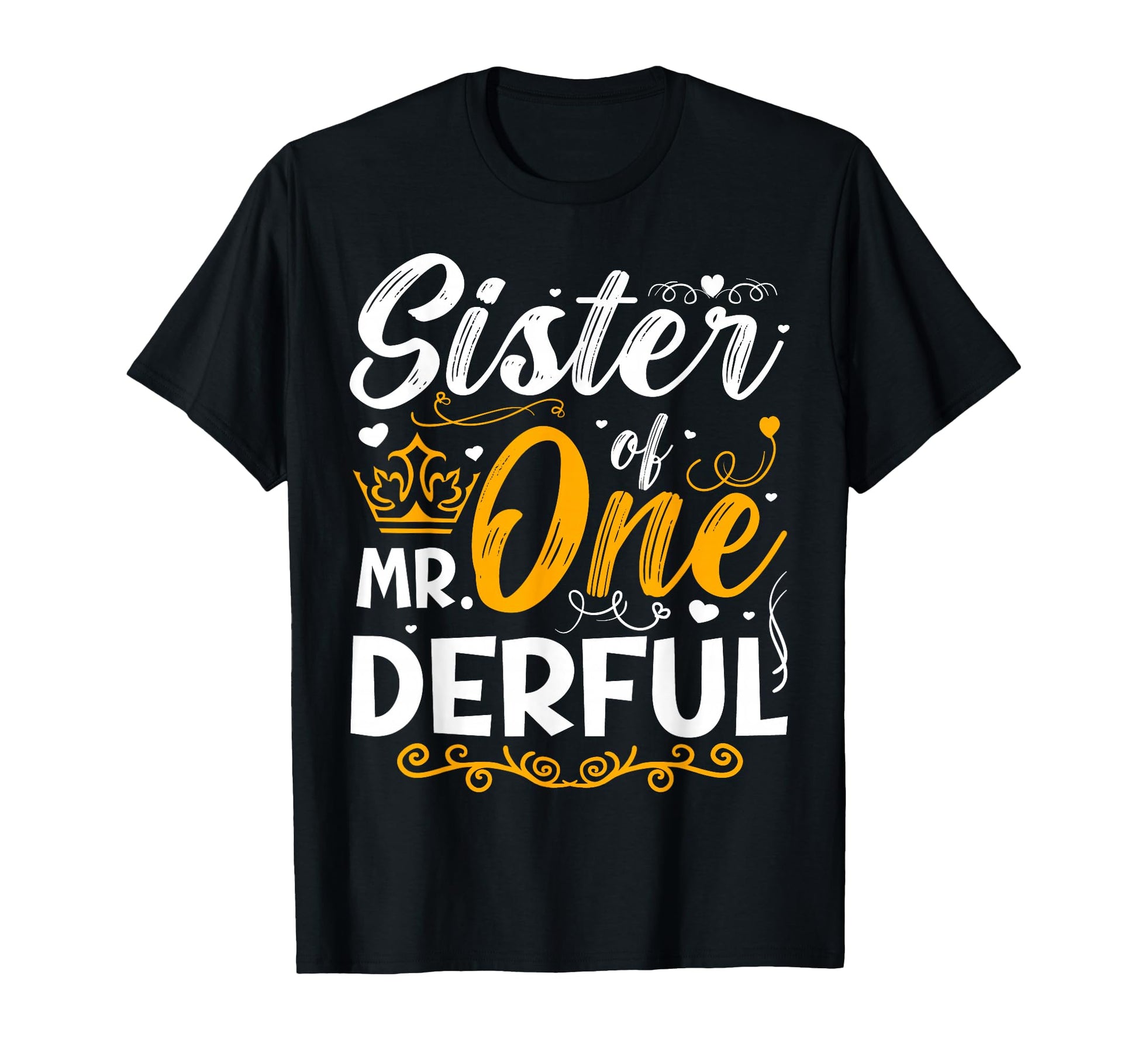Sister Mr One Derful Party Matching T-Shirt - Custom Art Print for Adults - T-Shirt, Sweatshirt, Hoodie