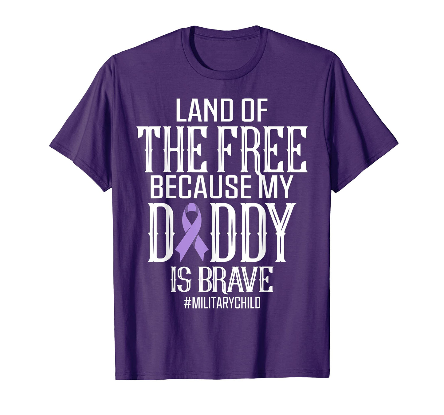 Military Child Month Purple Up T-Shirt - Fun Novelty Design for Adults - T-Shirt, Sweatshirt, Hoodie