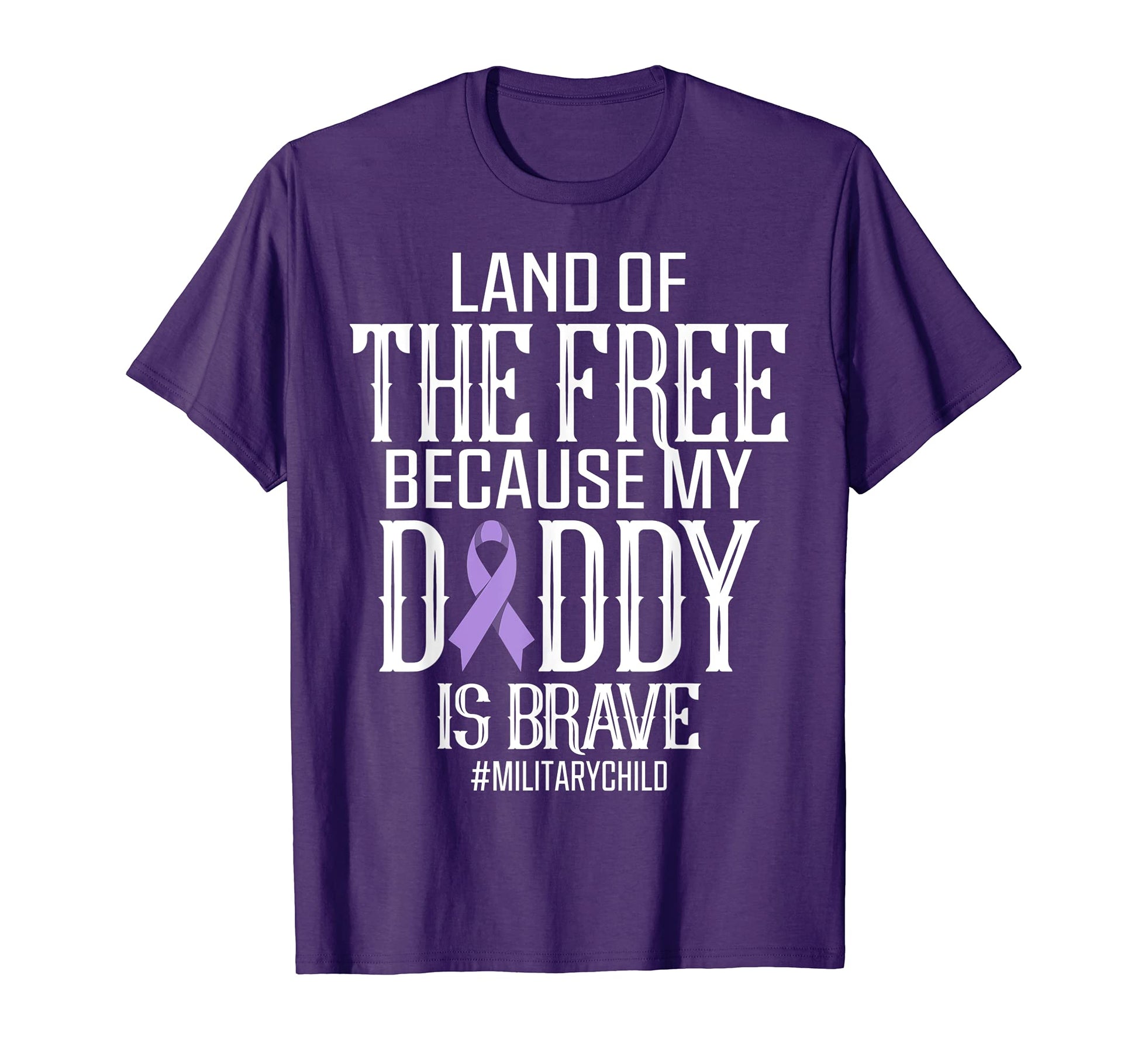 Military Child Month Purple Up T-Shirt - Fun Novelty Design for Adults - T-Shirt, Sweatshirt, Hoodie