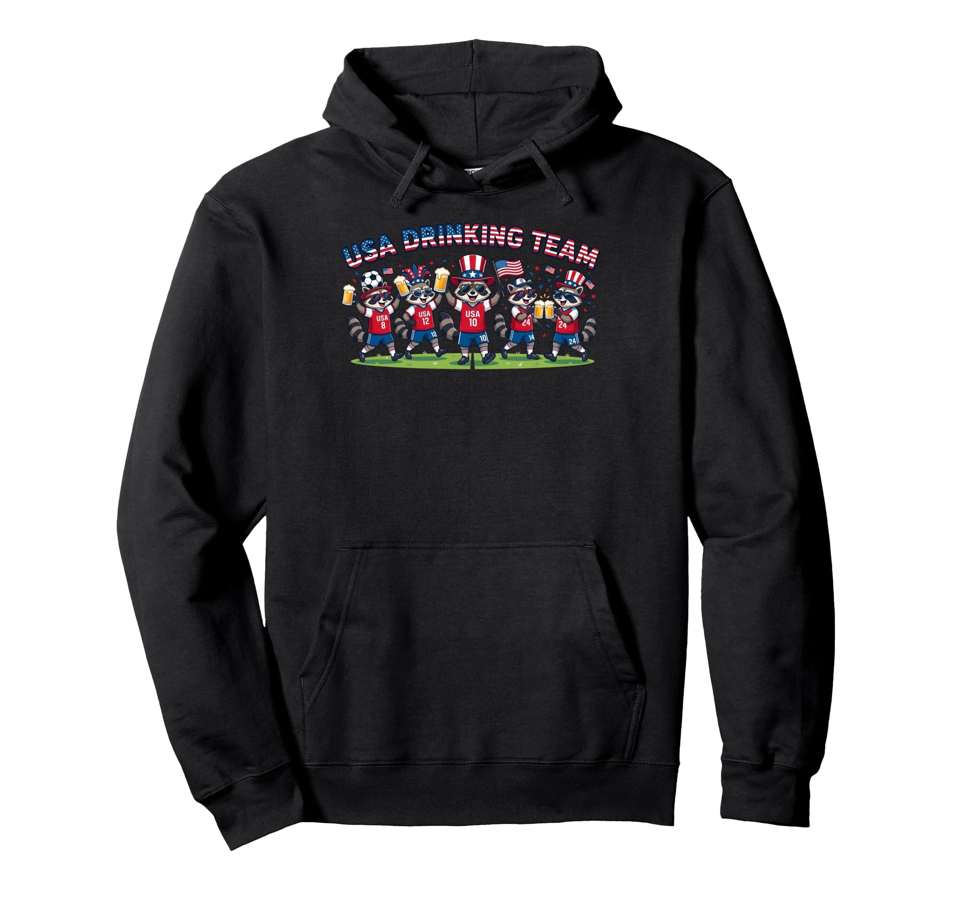 Usa Raccoon Soccer Tournament 2016 Hoodie - Unique Graphic for Adults - T-Shirt, Sweatshirt, Hoodie
