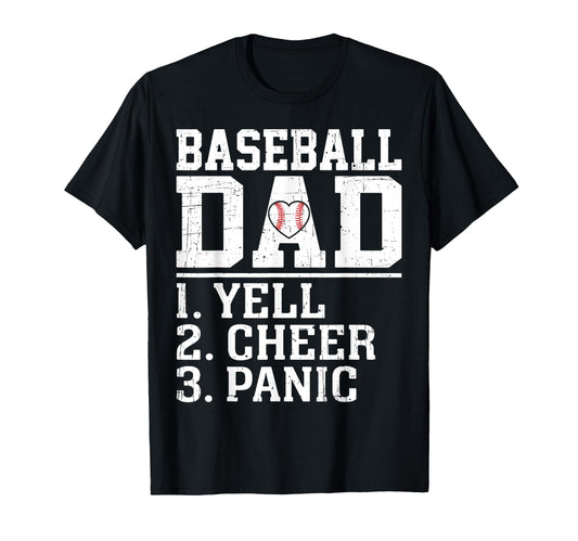 Baseball Dad Parent Player Family Sports T-Shirt - Minimalist Print Unisex - T-Shirt, Sweatshirt, Hoodie