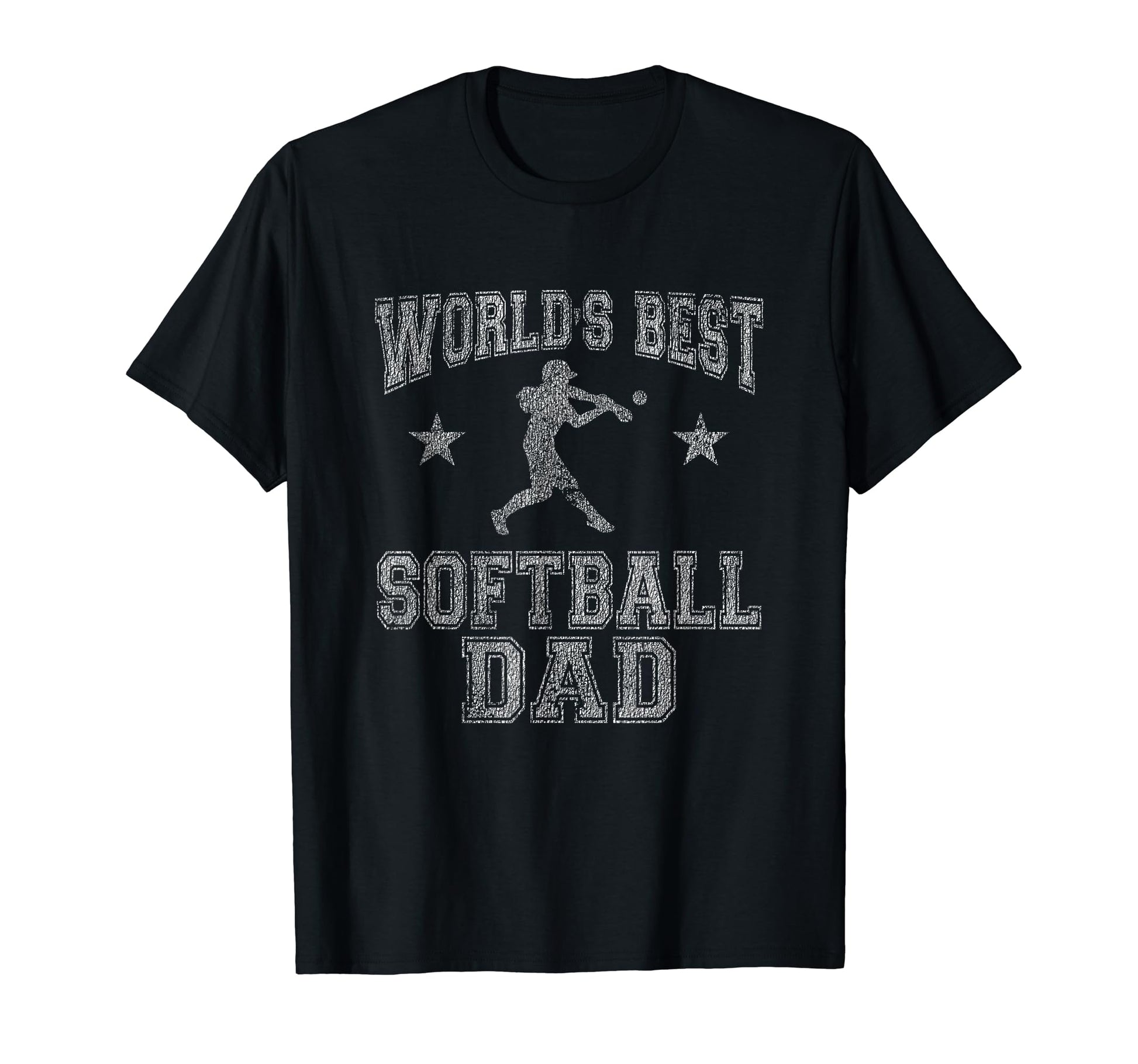 Worlds Best Softball Dad Baseball T-Shirt - Aesthetic Graphic Men Women - T-Shirt, Sweatshirt, Hoodie