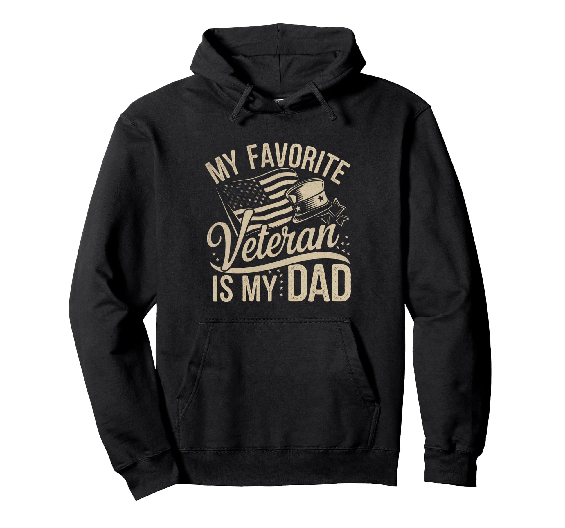 My Favorite Veteran Is My Dad Hoodie - Custom Art Print for Adults - T-Shirt, Sweatshirt, Hoodie