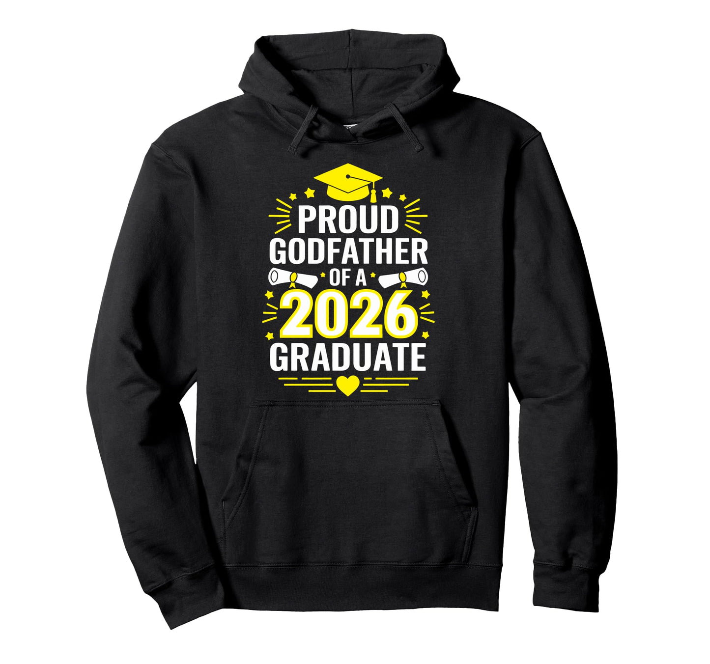 Proud Godfather 2026 Graduate Class 2026 Hoodie - Aesthetic Graphic Unisex - T-Shirt, Sweatshirt, Hoodie