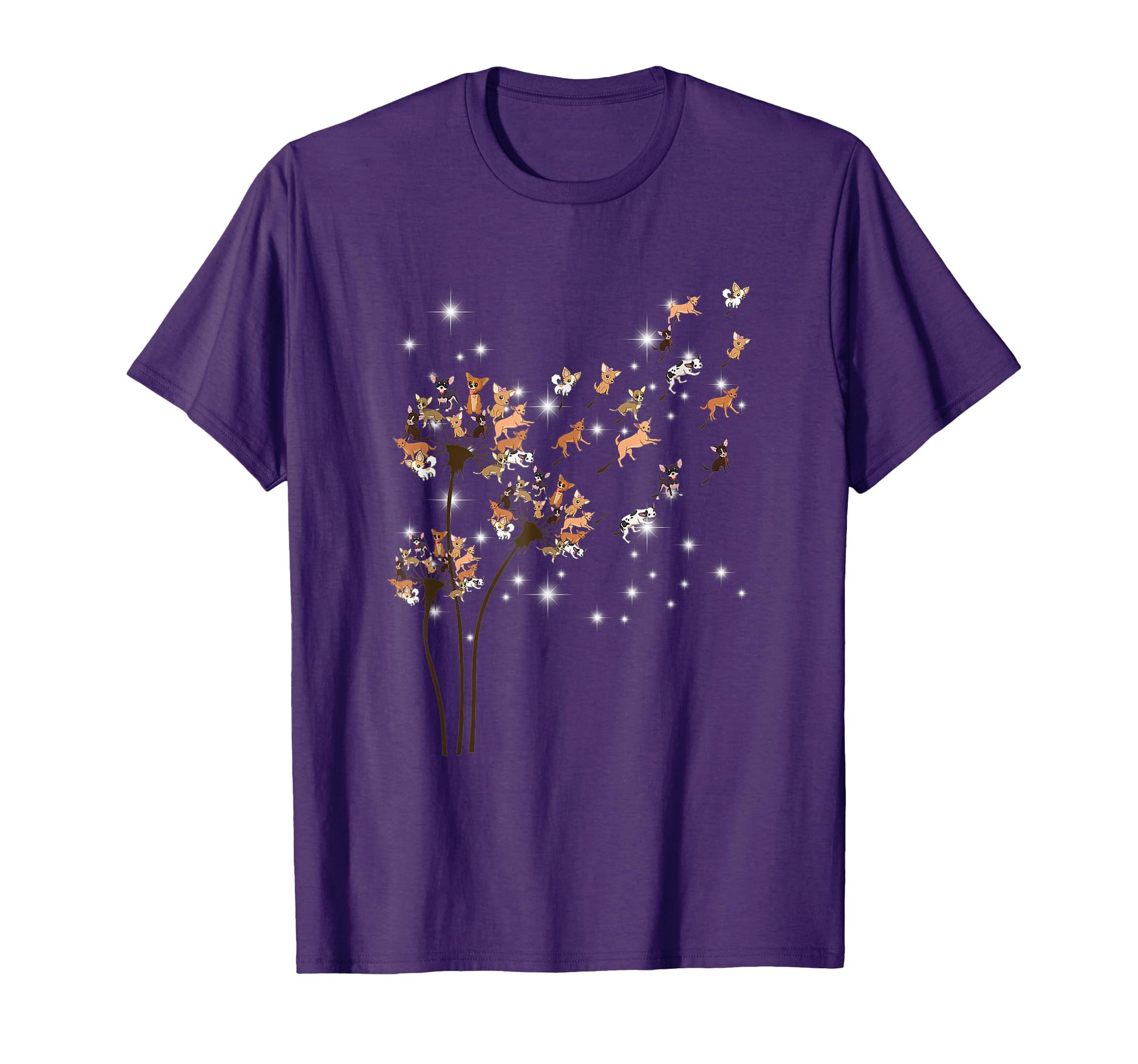 Chihuahua Flower Fly Dandelion T-Shirt - Novelty Apparel Men Women - T-Shirt, Sweatshirt, Hoodie